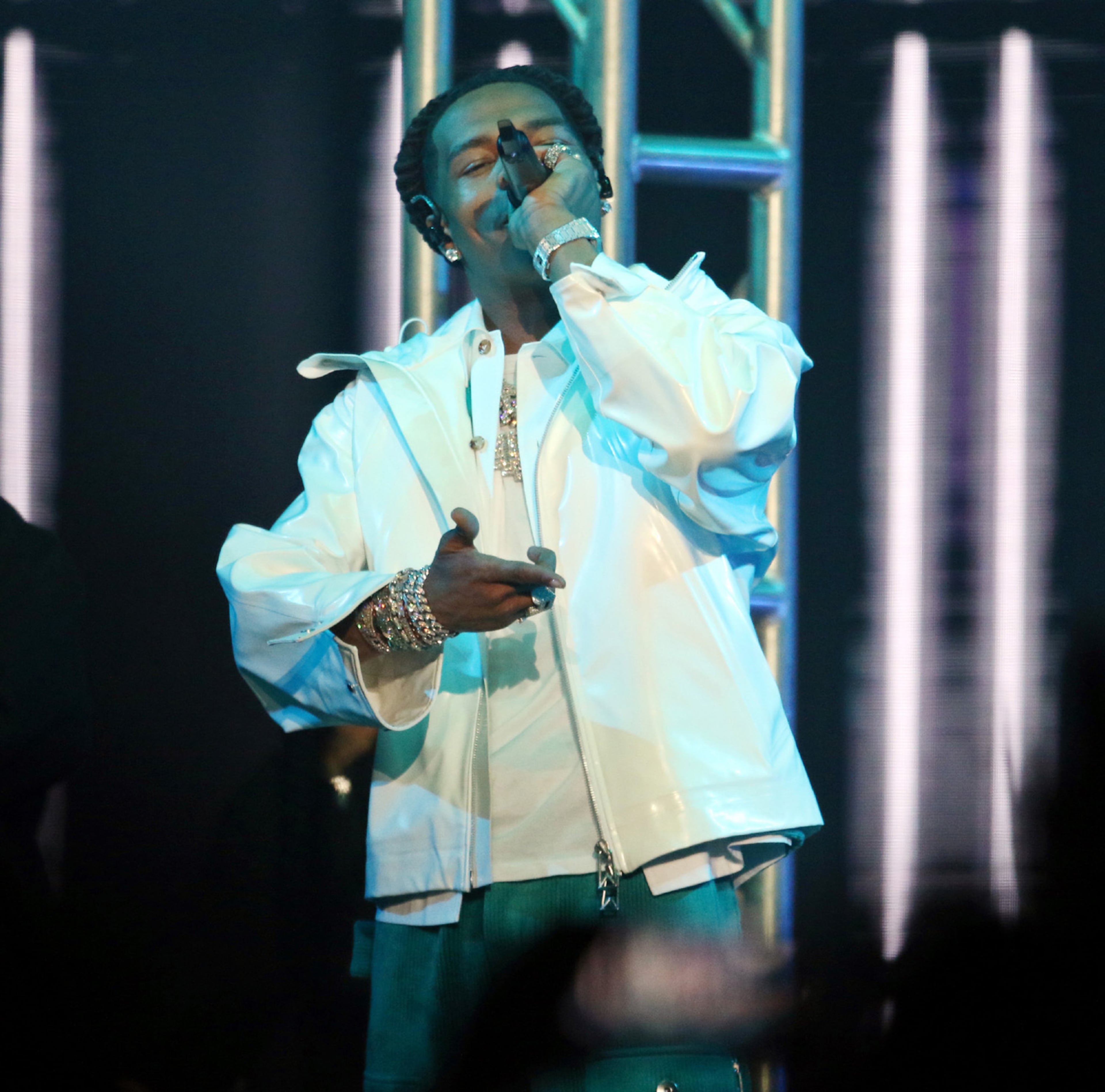 Atlanta native and Grammy nominee rapper Lil Baby brought bhis Back Outside Tour to sold out State Farm Arena on Sunday, December 12, 2021. Openers include Fredo Bang, Lakeyah, Madmarcc, Lil Keed and Akeem Ali.
Robb Cohen for the Atlanta Journal-Constitution