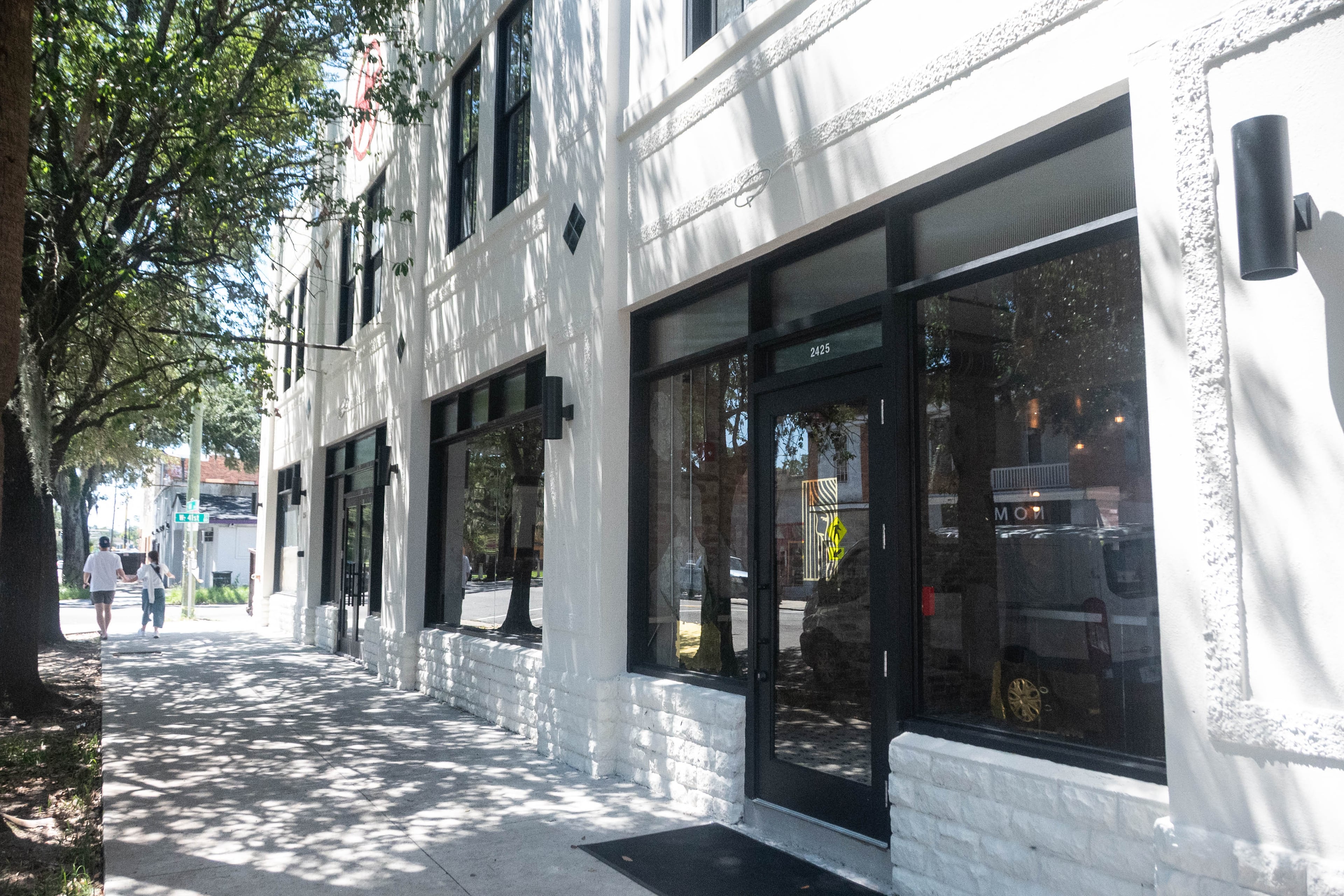 Lucia Pasta Bar occupies part of the restored Starland Dairy on Bull Street in Savannah. (Bill Dawers for the AJC)