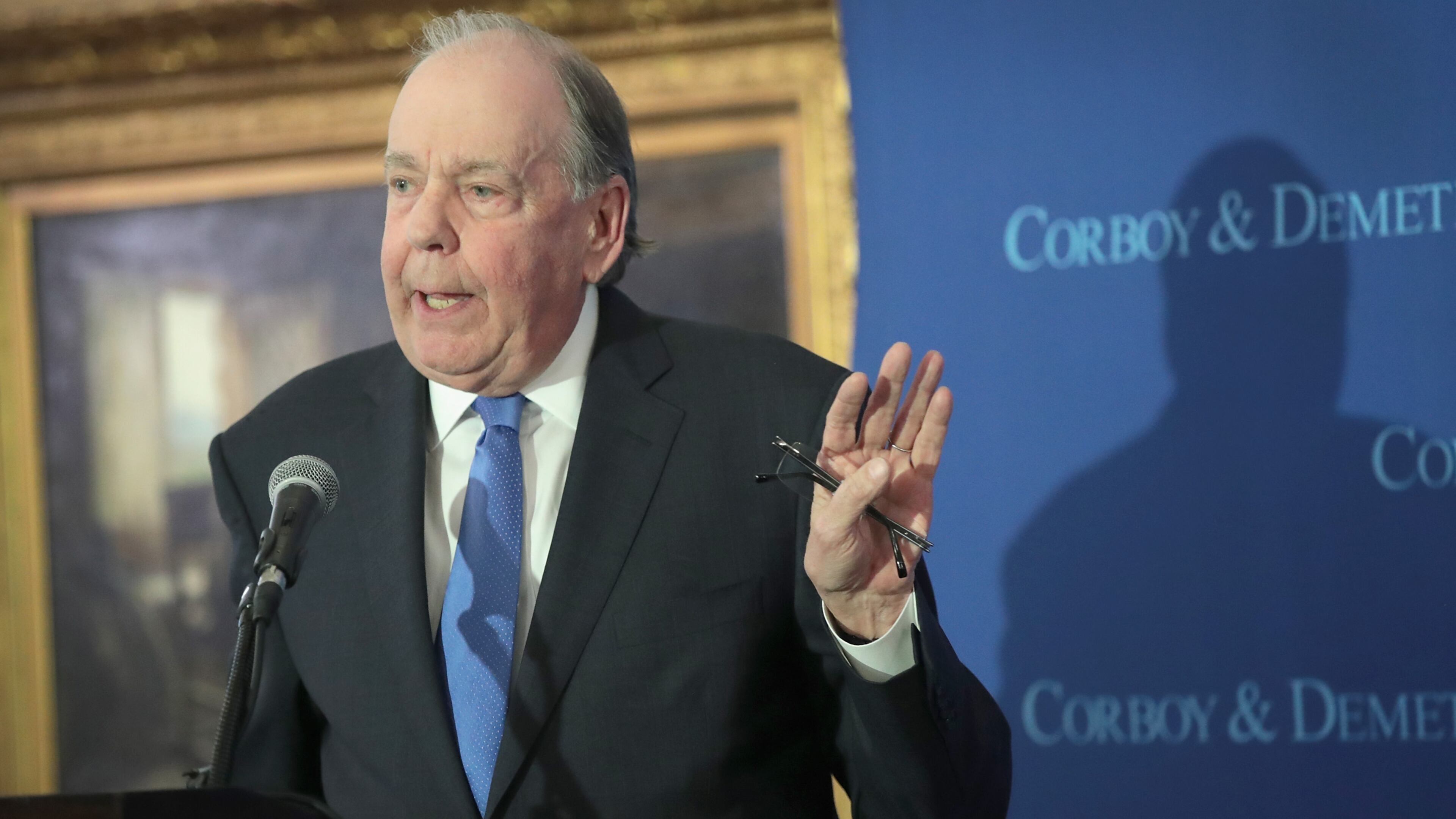 CHICAGO, IL - APRIL 13: Attorney Thomas Demetrio speaks at a press conference on behalf of Dr. David Dao, on April 13, 2017 in Chicago, Illinois. On April 9, Dr. Dao was forcibly removed from his airline seat by Chicago Department of Aviation police after he refused to give up the seat on an overbooked United Airlines flight. Per his attorneys, Dr. Dao suffered a concussion, a broken nose and lost teeth in the altercation. (Photo by Scott Olson/Getty Images)