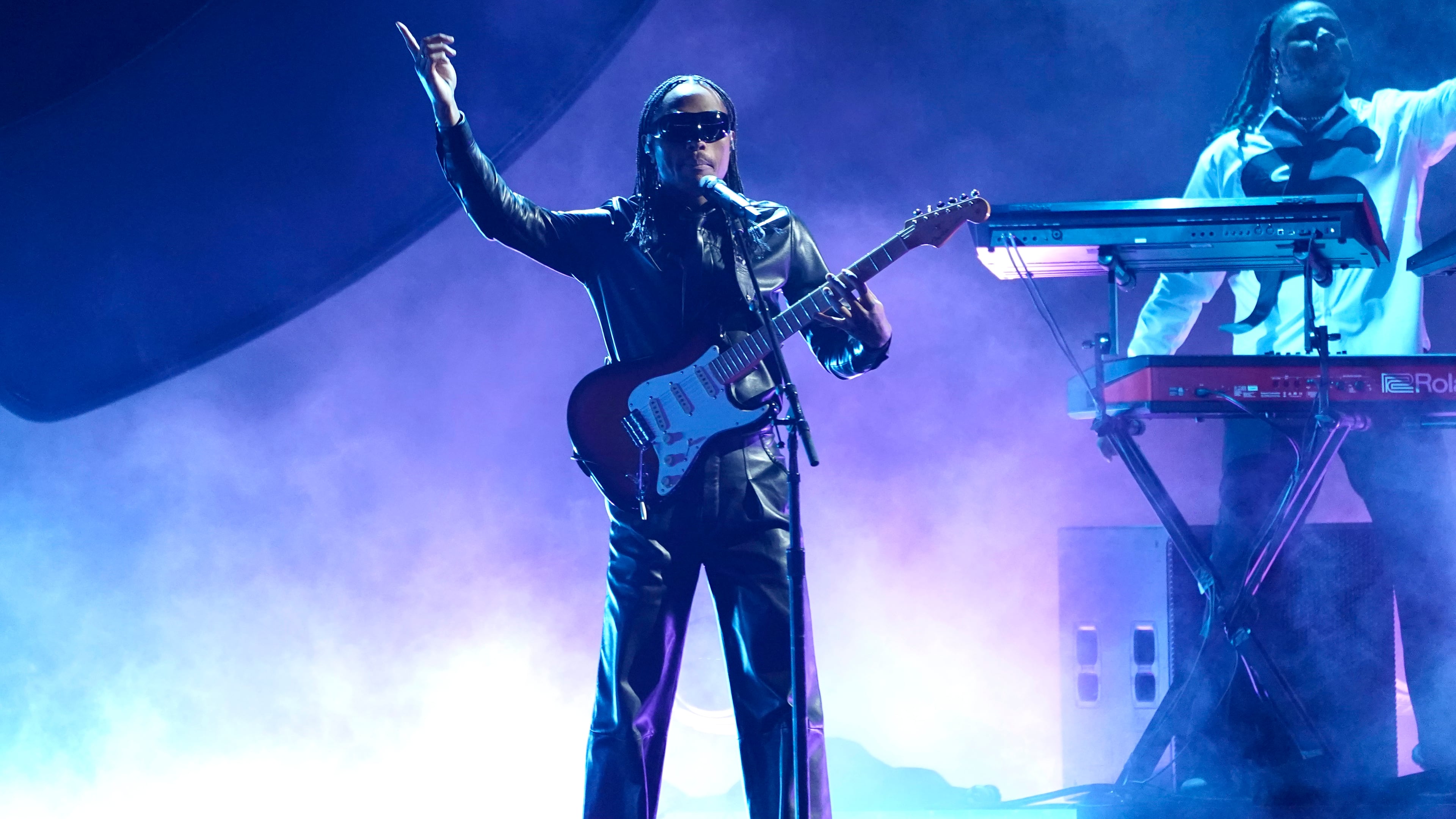 Steve Lacy performs “Bad Habit” during the 65th annual Grammy Awards on Sunday, Feb. 5, 2023, in Los Angeles. The popular R&B and funk artist has two October shows scheduled at Synovus Bank Amphitheater. (Chris Pizzello/AP)