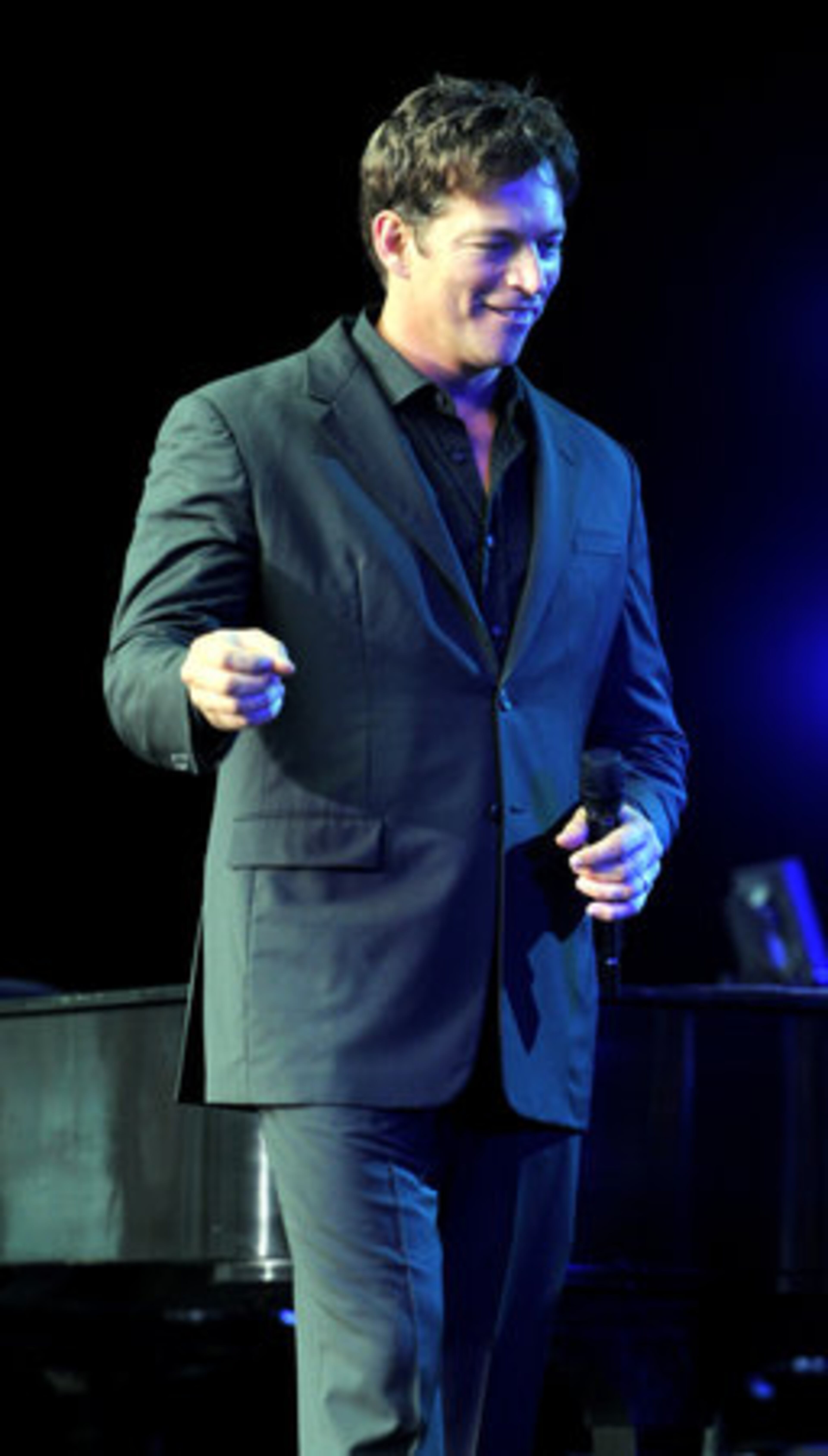 Harry Connick Jr. performs at Chastain Park Amphitheatre Saturday night. Connick appeared on the episode of American Idol, where he acted as a mentor for the top 5 finalists. Saturday, June 19, 2010.