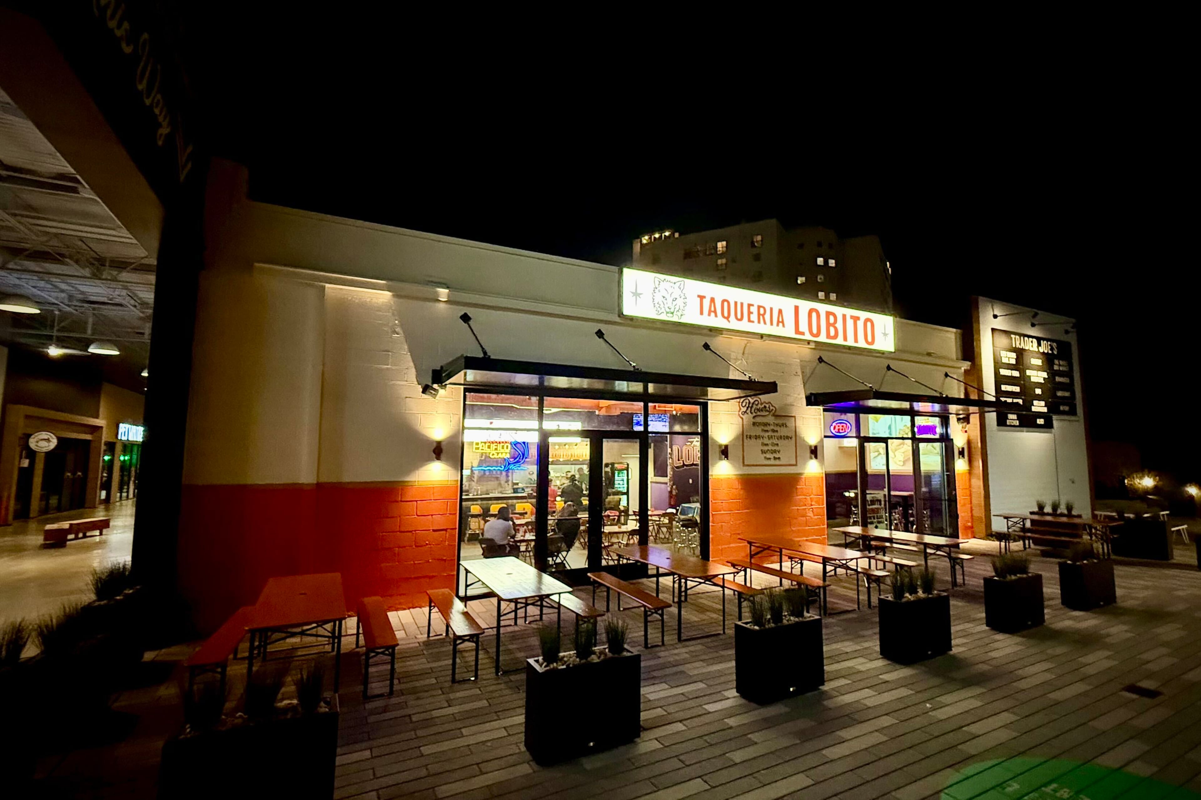 Taqueria Lobito opened in the Midtown Promenade development this month. (Henri Hollis/AJC)