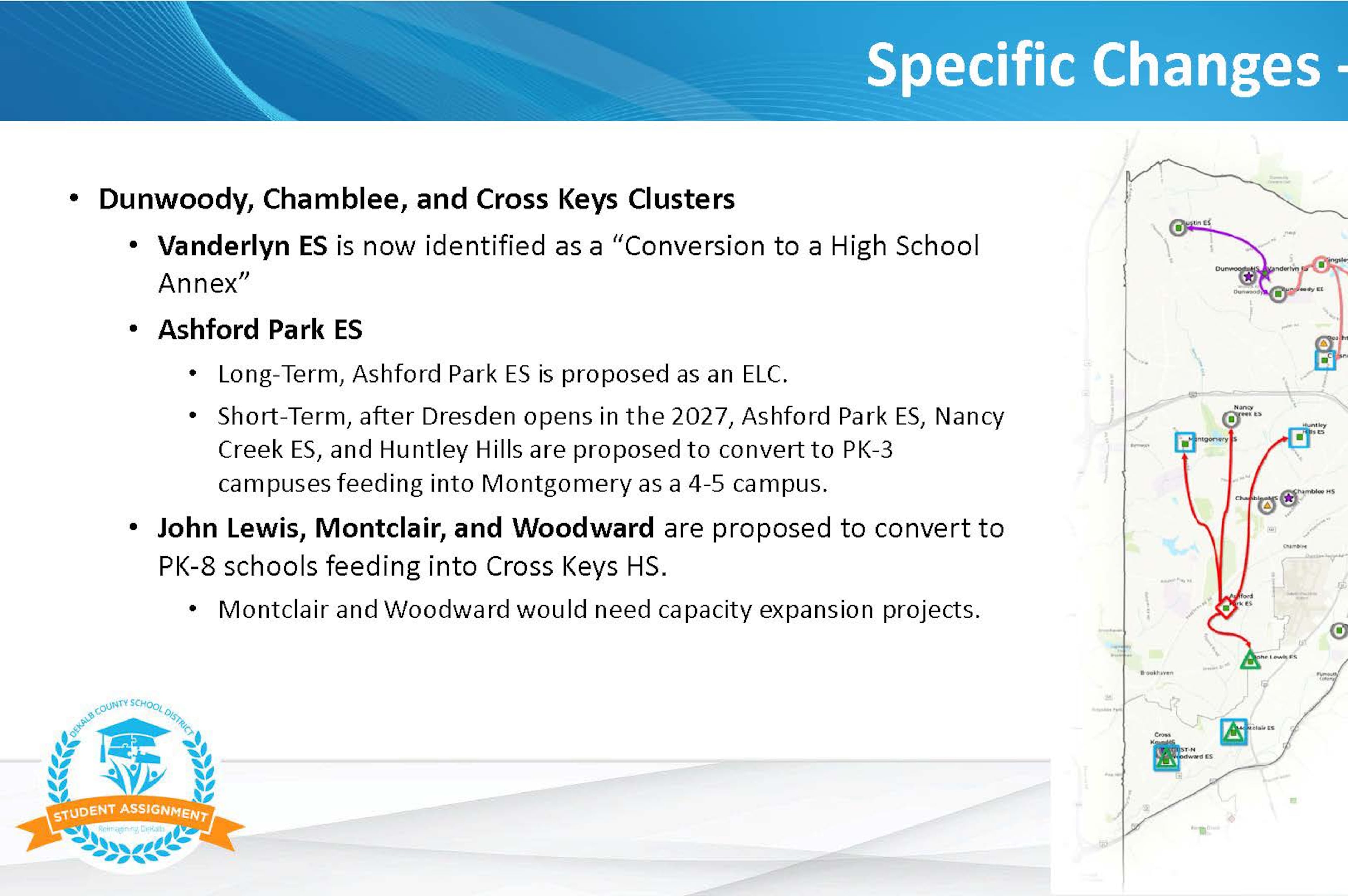 DeKalb school closure plans, north region