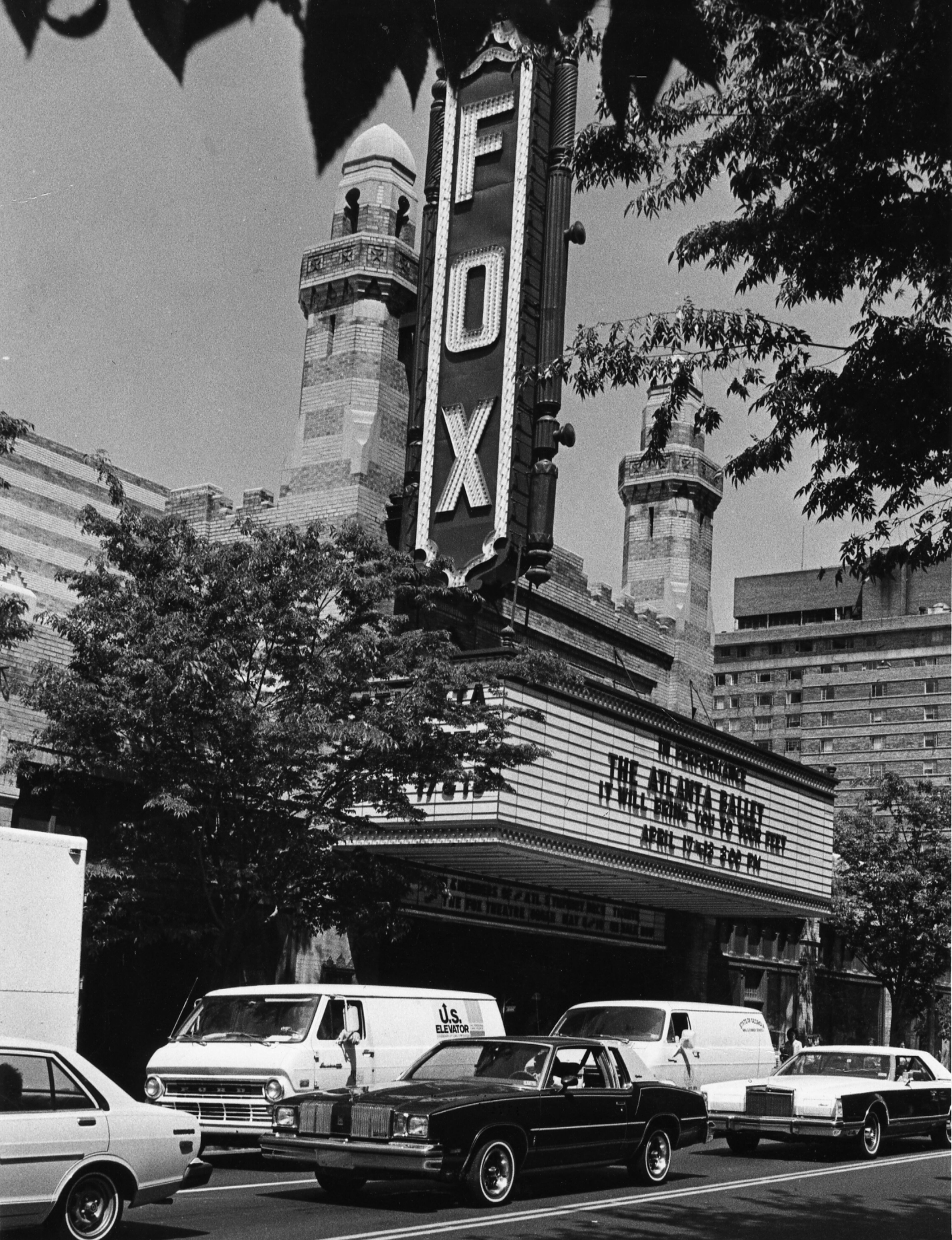 Much of the cultural life of the city centers around the beautiful Fox Theatre, saved from destruction by concerned citizens several years ago. April 15, 1981. (J.C. Lee / AJC staff)