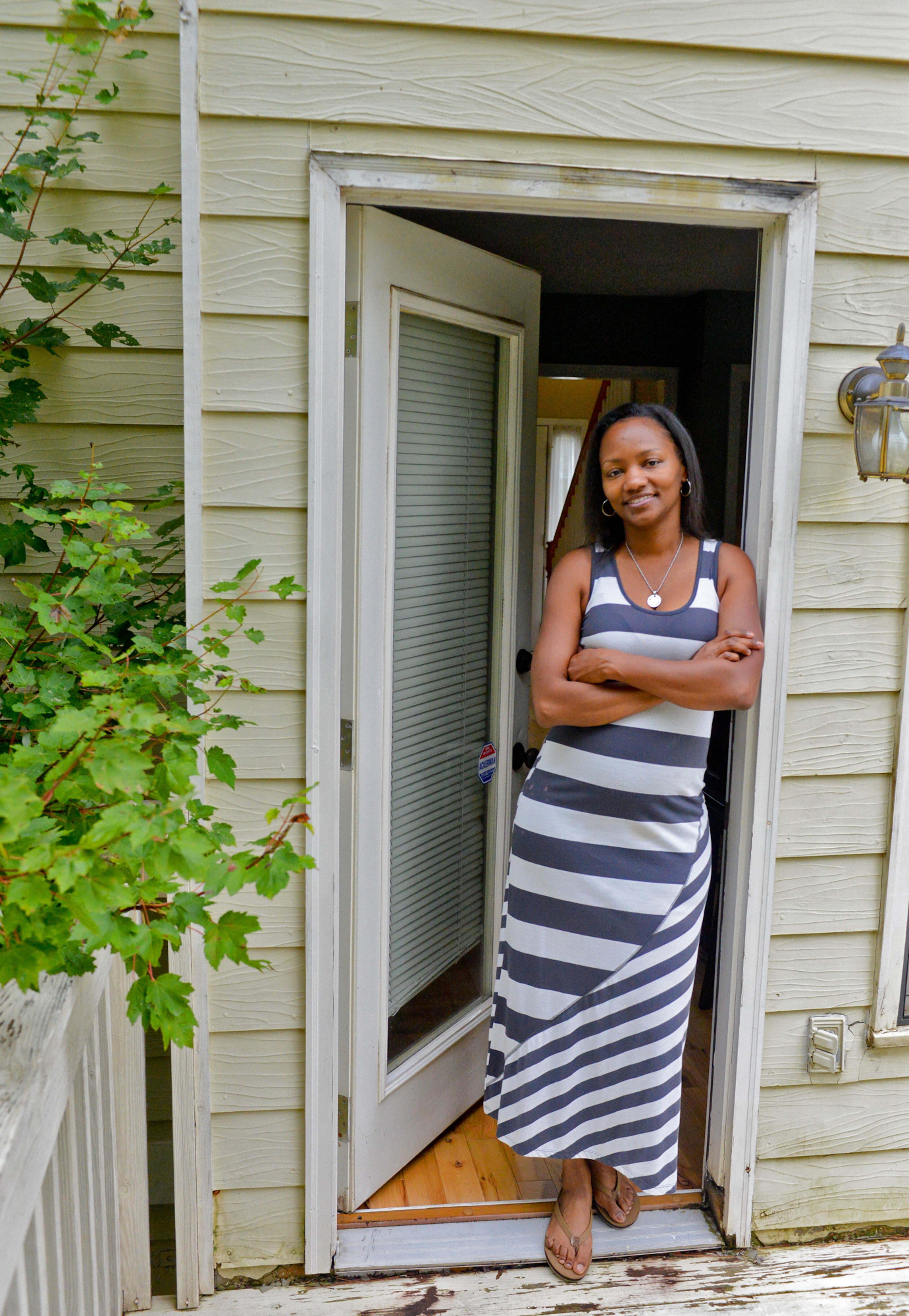 Shannon Joy bought her two-story home in 2011 and has been renovating different parts of the home each year. She chose the bank-owned property so that she could make it into exactly what she wanted. She worked with V. Bradley Designs on selects such as the paint colors and fabrics.