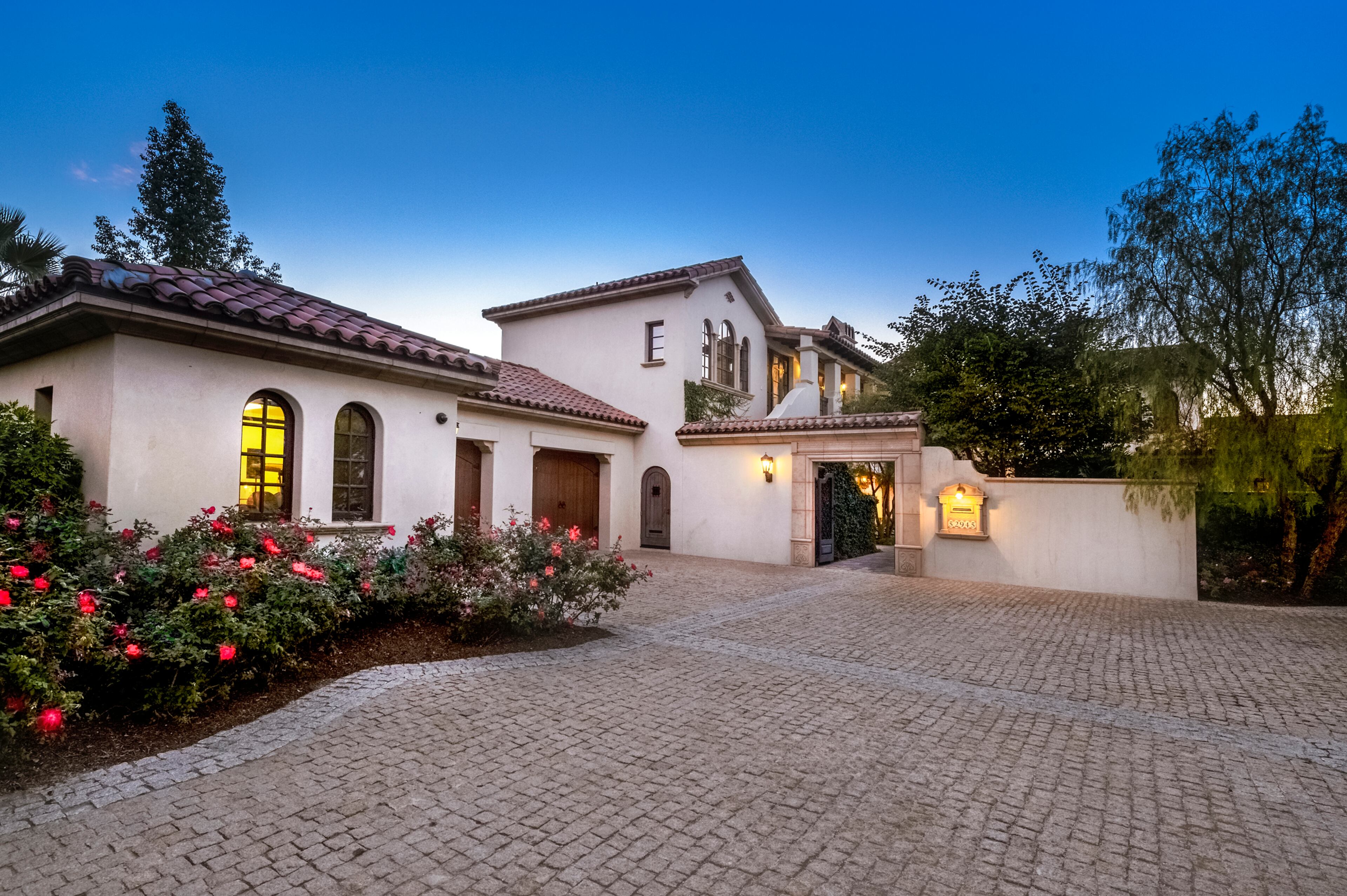 Rocky star and all-around action movie legend Sylvester Stallone has put his desert home in a gated La Quinta, Calif., community up for sale at $4.2 million. The 5,173-square-foot, four-bedroom, 4.5-bathroom home features details such as arched doorways, exposed beams, and plenty of space to hang his paintings, since he’s not just an actor—he’s an artist, too. Listing courtesy of Josh Reef, Hurwitz James Company