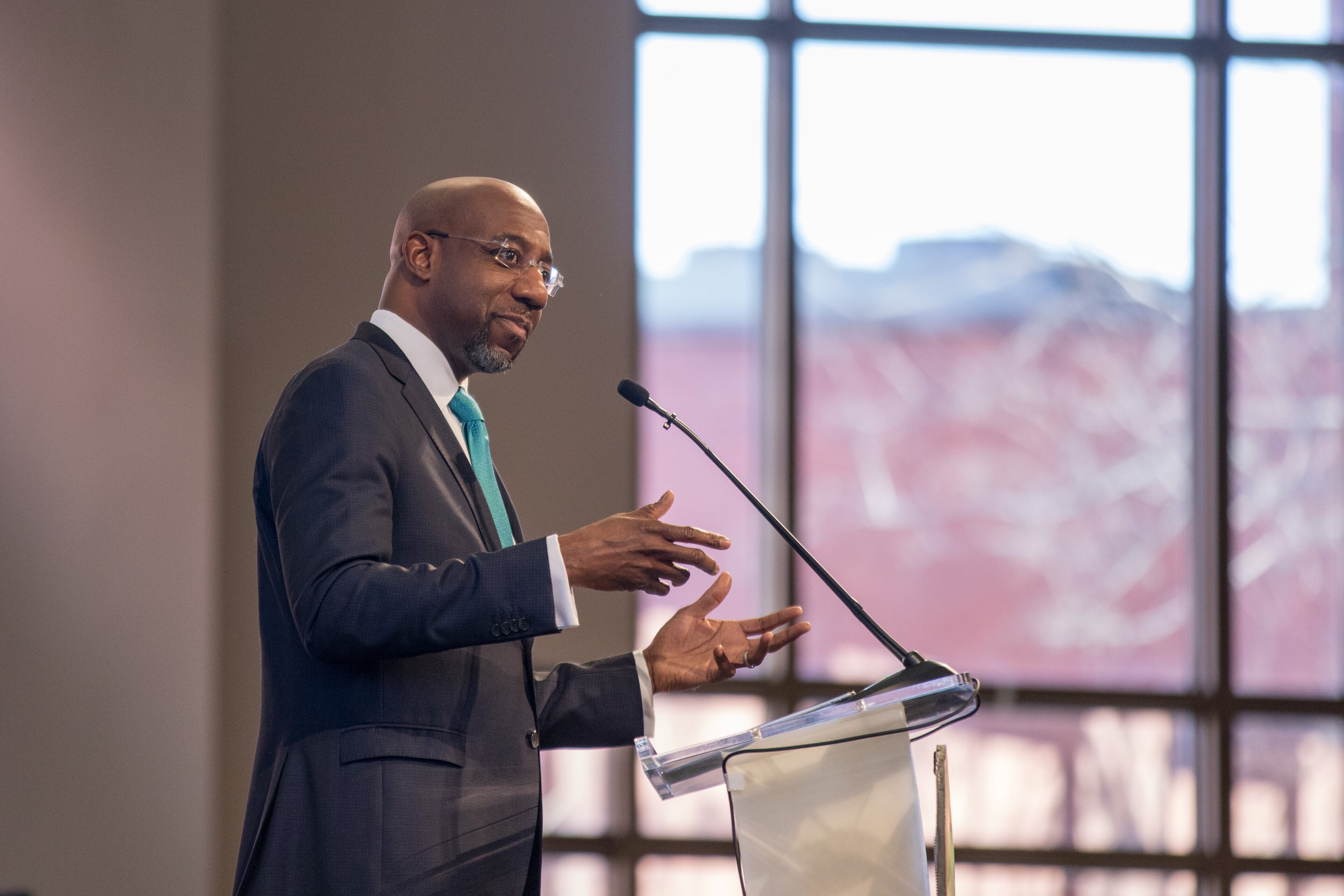 U.S. Sen. Raphael Warnock, a Georgia Democrat, is also senior pastor of Ebenezer Baptist Church in Atlanta.