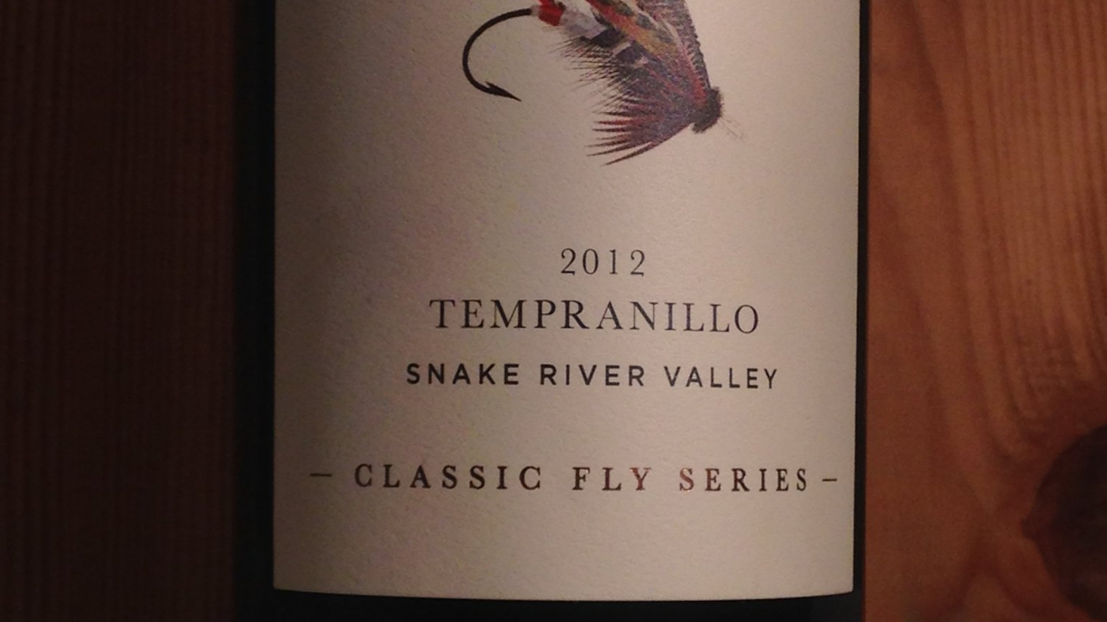 2012 Sawtooth Winery, Classic Fly Series, Tempranillo, Snake River Valley, Idaho. Contributed by Gil Kulers