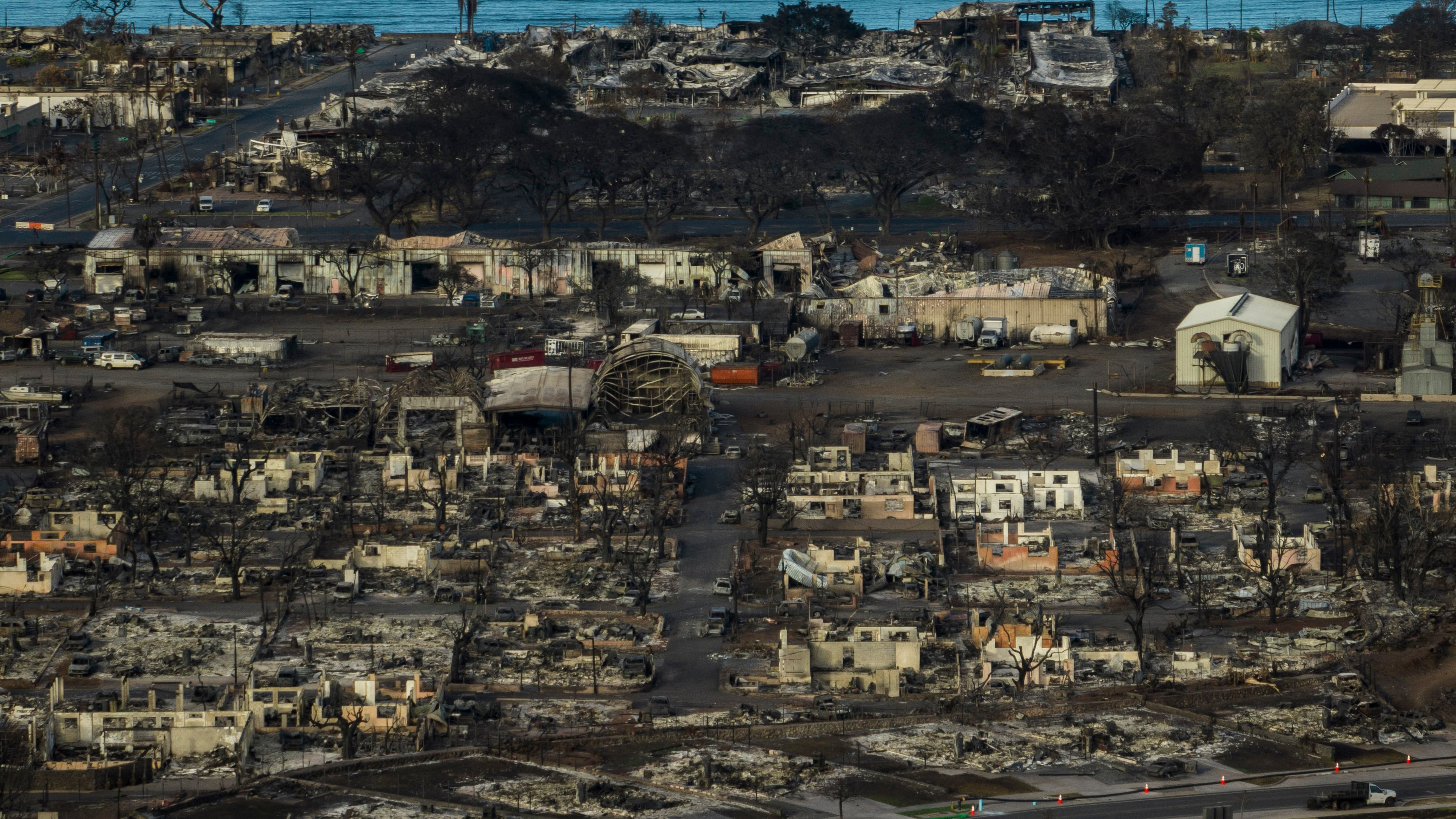 FILE - A general view of the aftermath of a wildfire in Lahaina on the Hawaiian island of Maui, Thursday, Aug. 17, 2023. (AP Photo/Jae C. Hong, File)