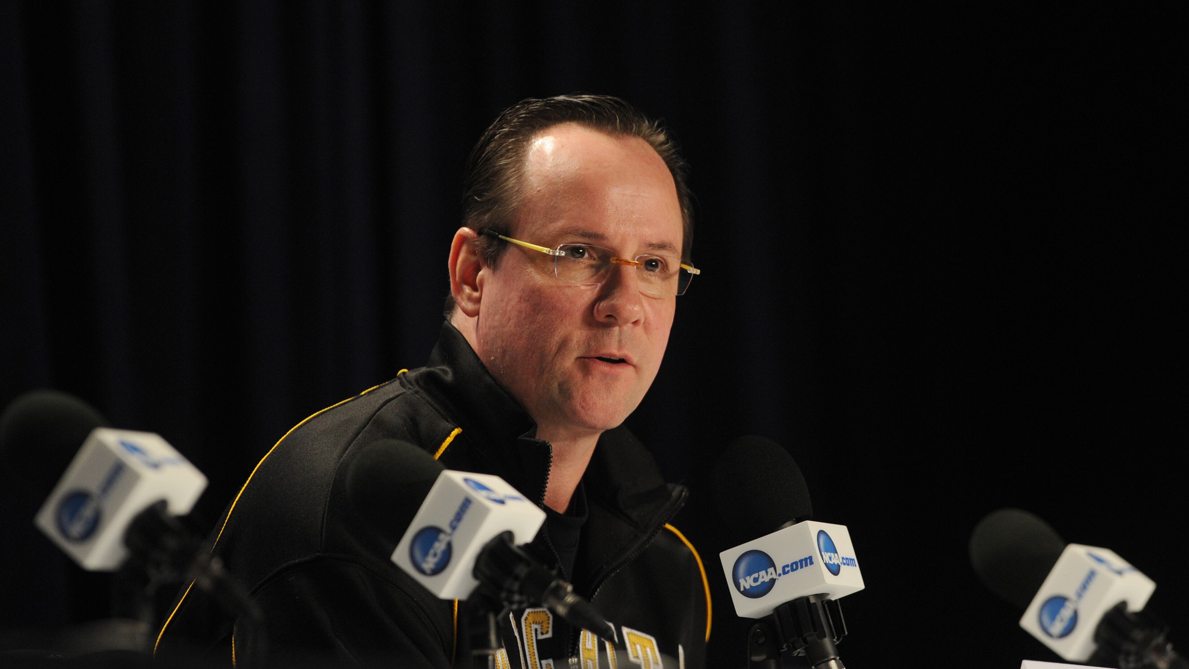 April 4, 2013 Atlanta: Wichita State Coach Gregg Marshall speaks to the media inside the Georgia World Congress Center on Thursday, April 4, 2013. His team will play Louisville on Saturday in the the Final Four. JOHNNY CRAWFORD / JCRAWFORD@AJC.COM