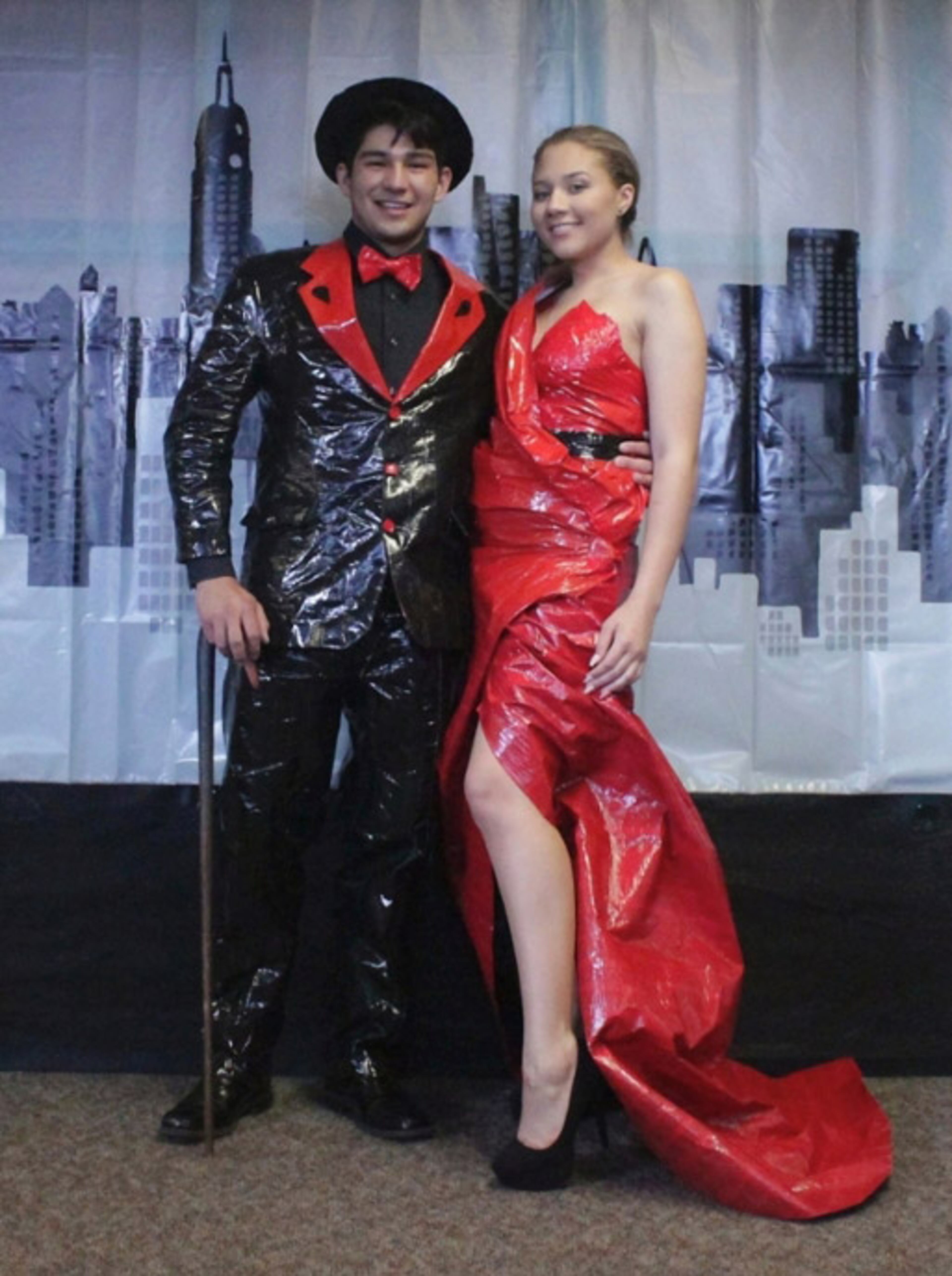 Here are some of the entrants into the 2015 Duck Brand Duct Tape Stuck at Prom scholarship competition.