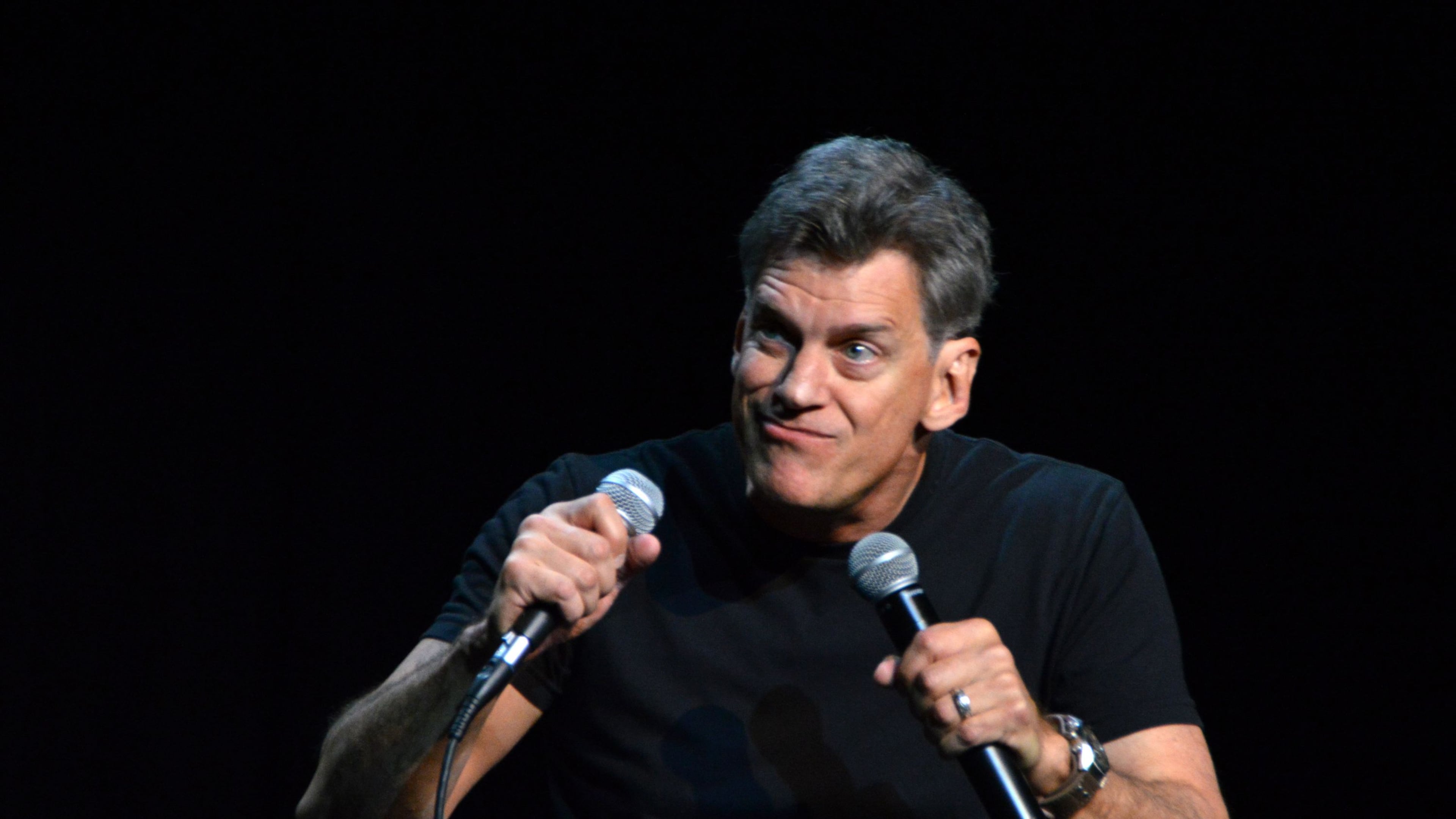 Dale Jones, an Atlanta-based stand-up comic, is taping a special in Cartersville March 30, 2024. fortunaphotography