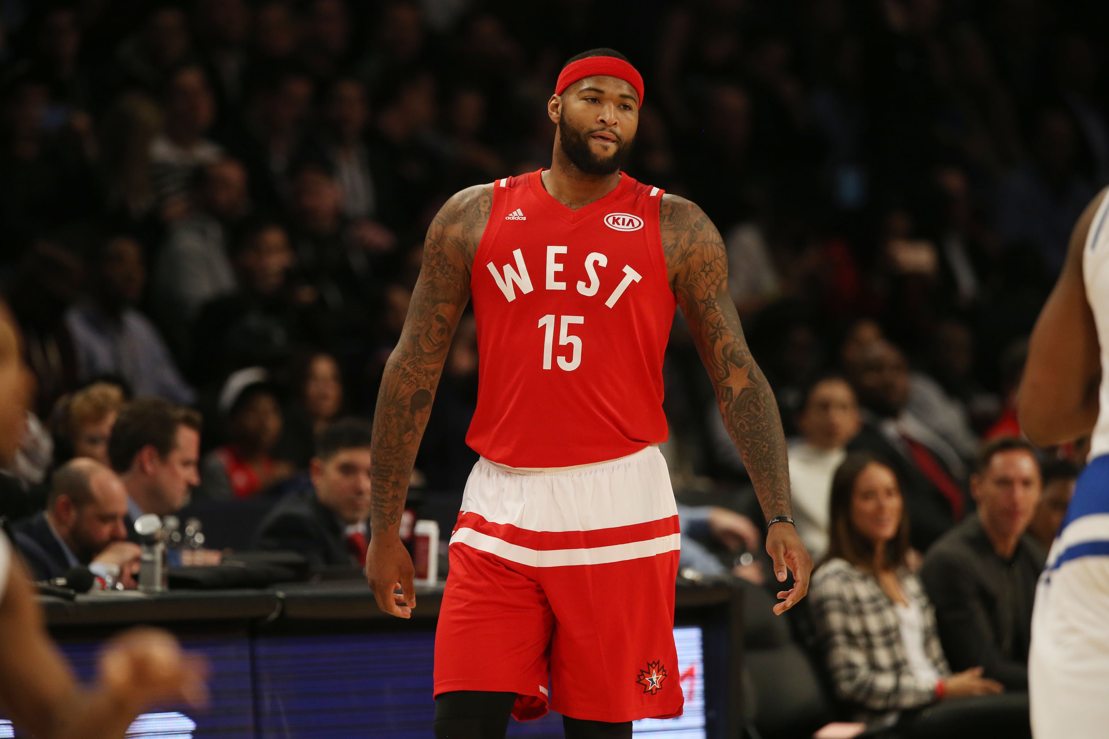 TORONTO, CANADA - FEBRUARY 14: DeMarcus Cousins #15 of the Western Conference is seen during the 2016 NBA All-Star Game on February 14, 2016 at the Air Canada Centre in Toronto, Ontario, Canada. (Photo by Dave Sandford/NBAE via Getty Images)