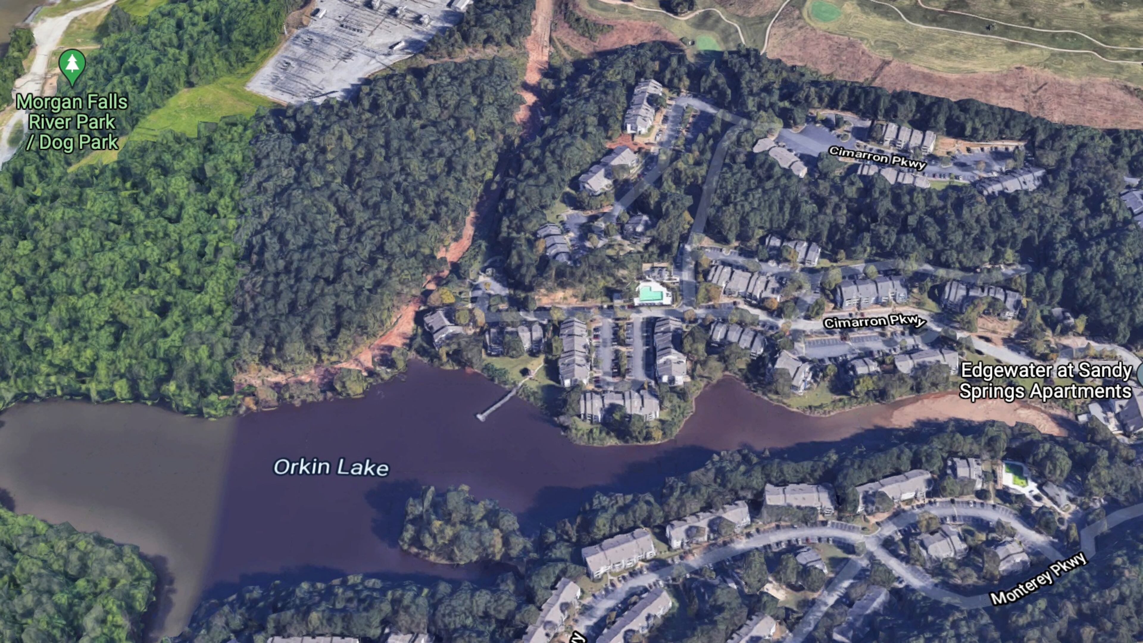 The public has until Dec. 20 to comment on a requested variance to encroach within 25 feet of the state waters buffer for the Morgan Falls Connector Trail in Sandy Springs. (Google Maps)