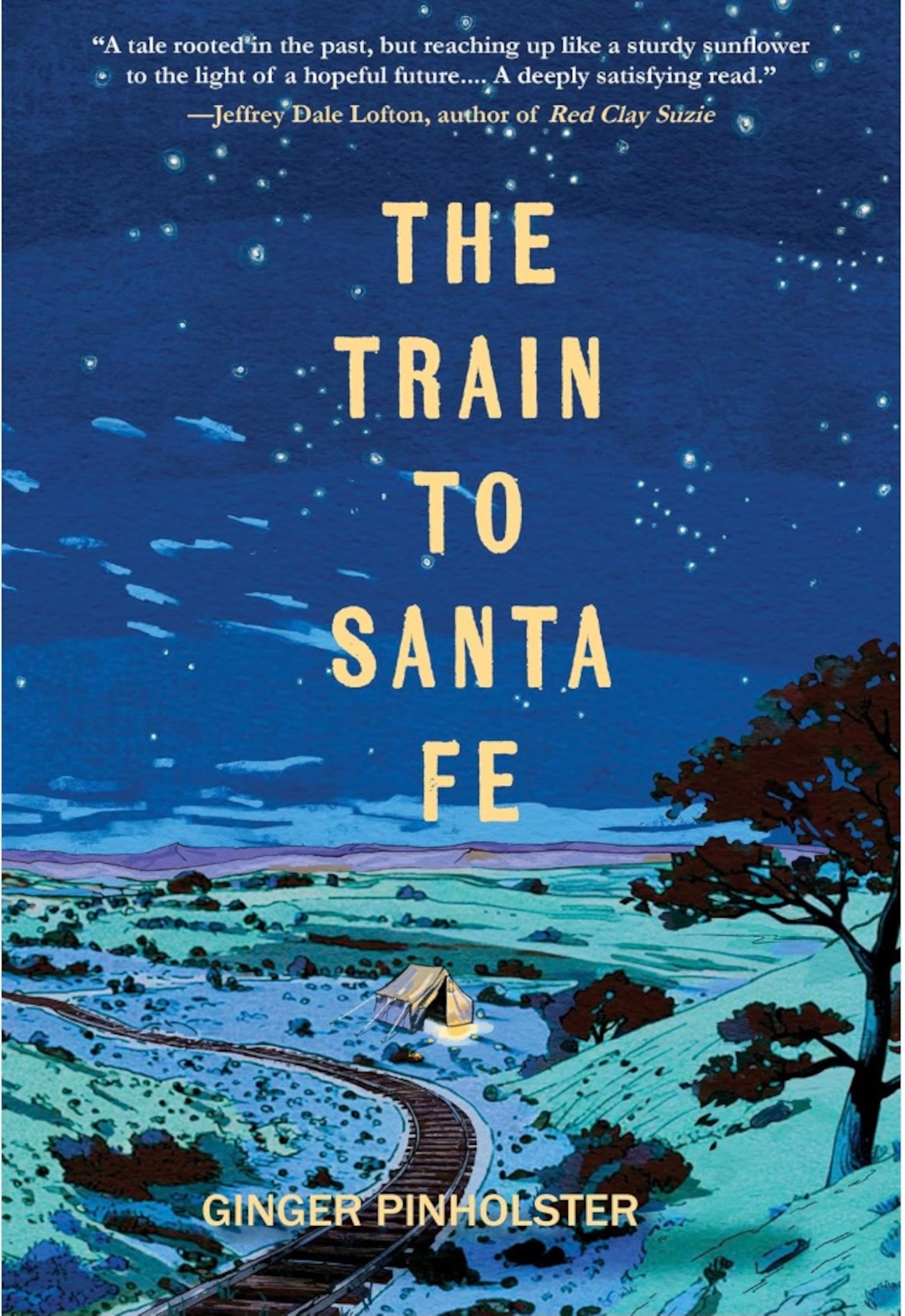 "The Train to Santa Fe" by Ginger Pinholster
(Courtesy of Regal House Publishing)