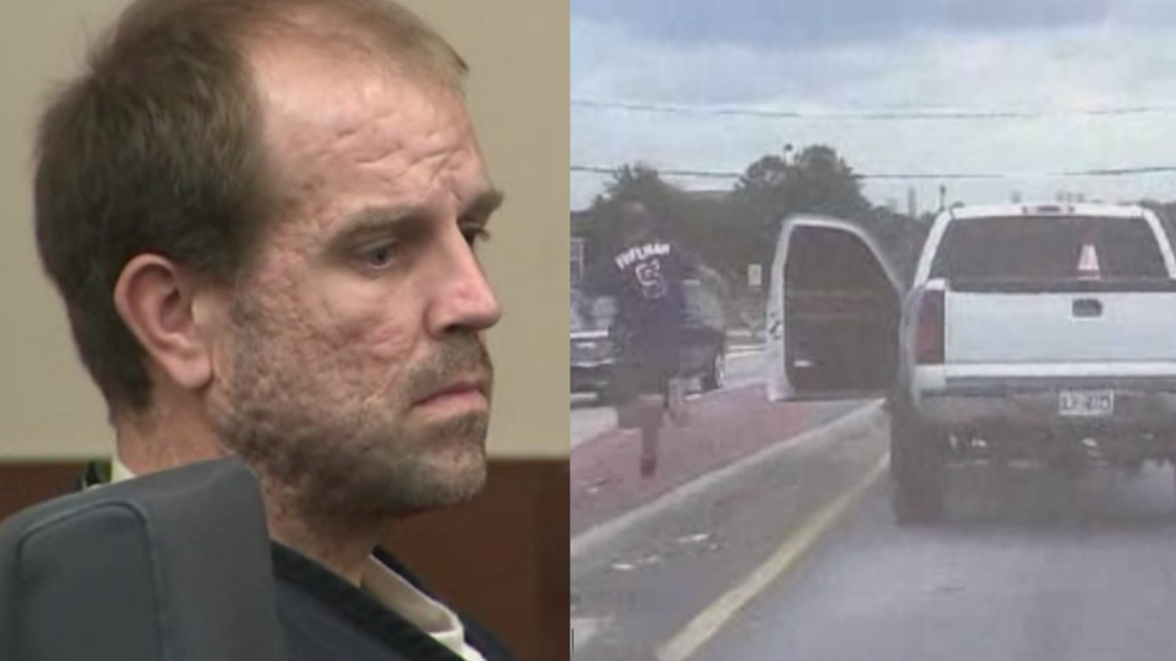 Carl Stroud is accused of jumping out of his moving pickup truck during a police chase.