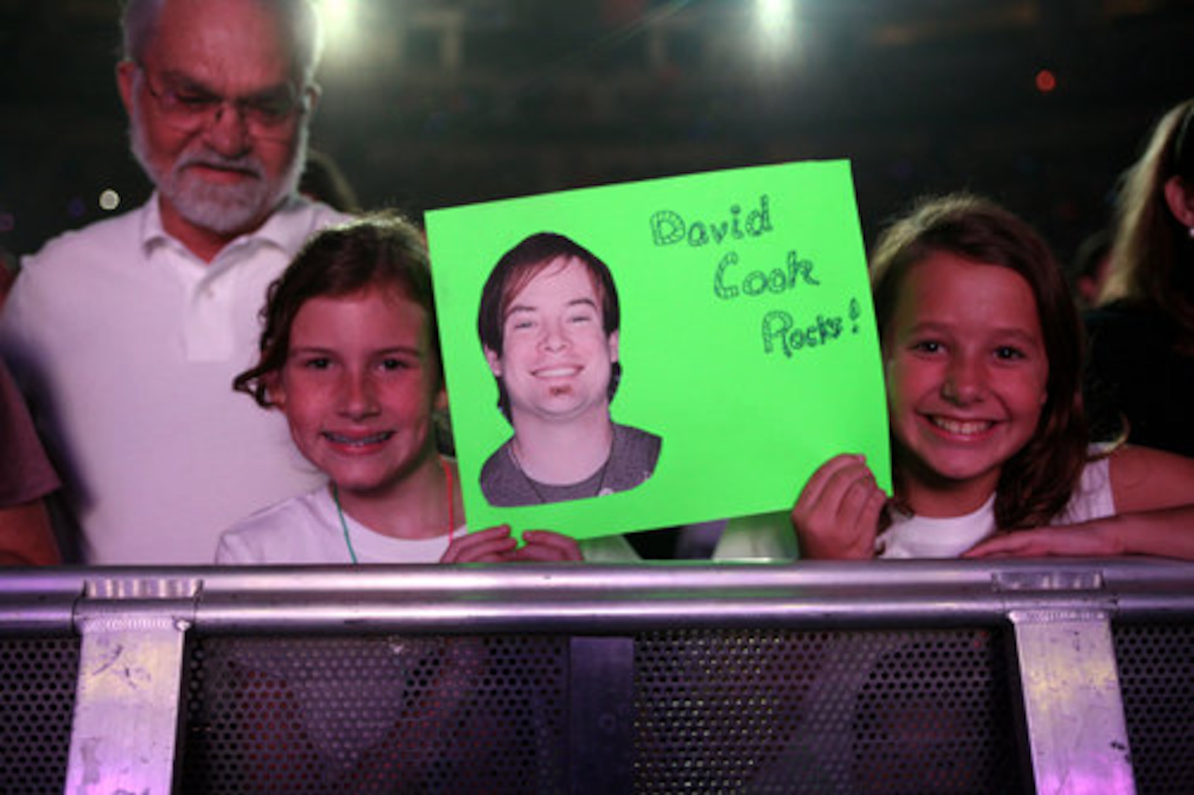 Singer David Cook was among the live tour stars many fans came to see.