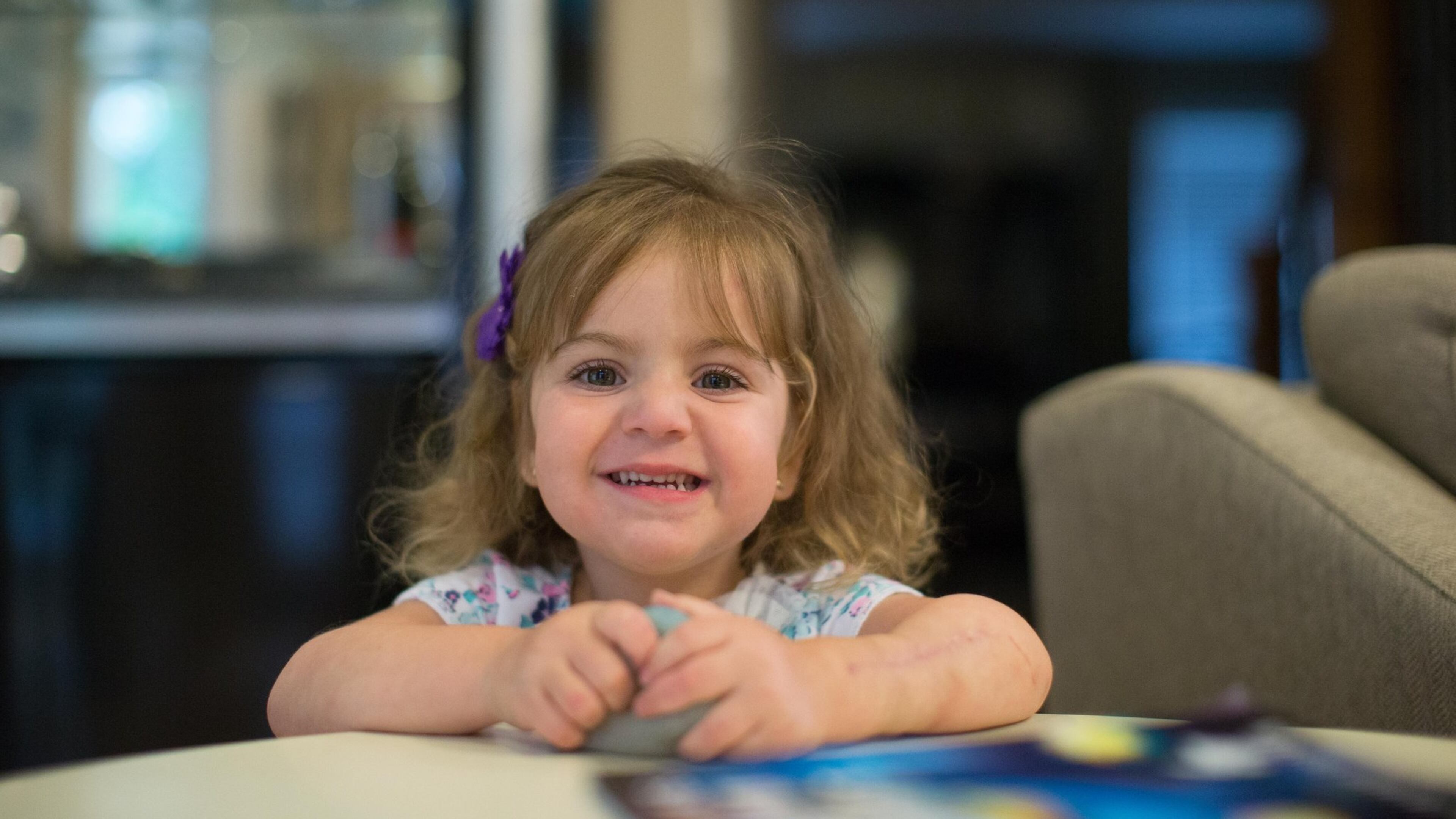 Rachel Lembeck, who’s almost 3, was born with a medical situation that had even the cancer experts taking notice. BRANDEN CAMP/SPECIAL