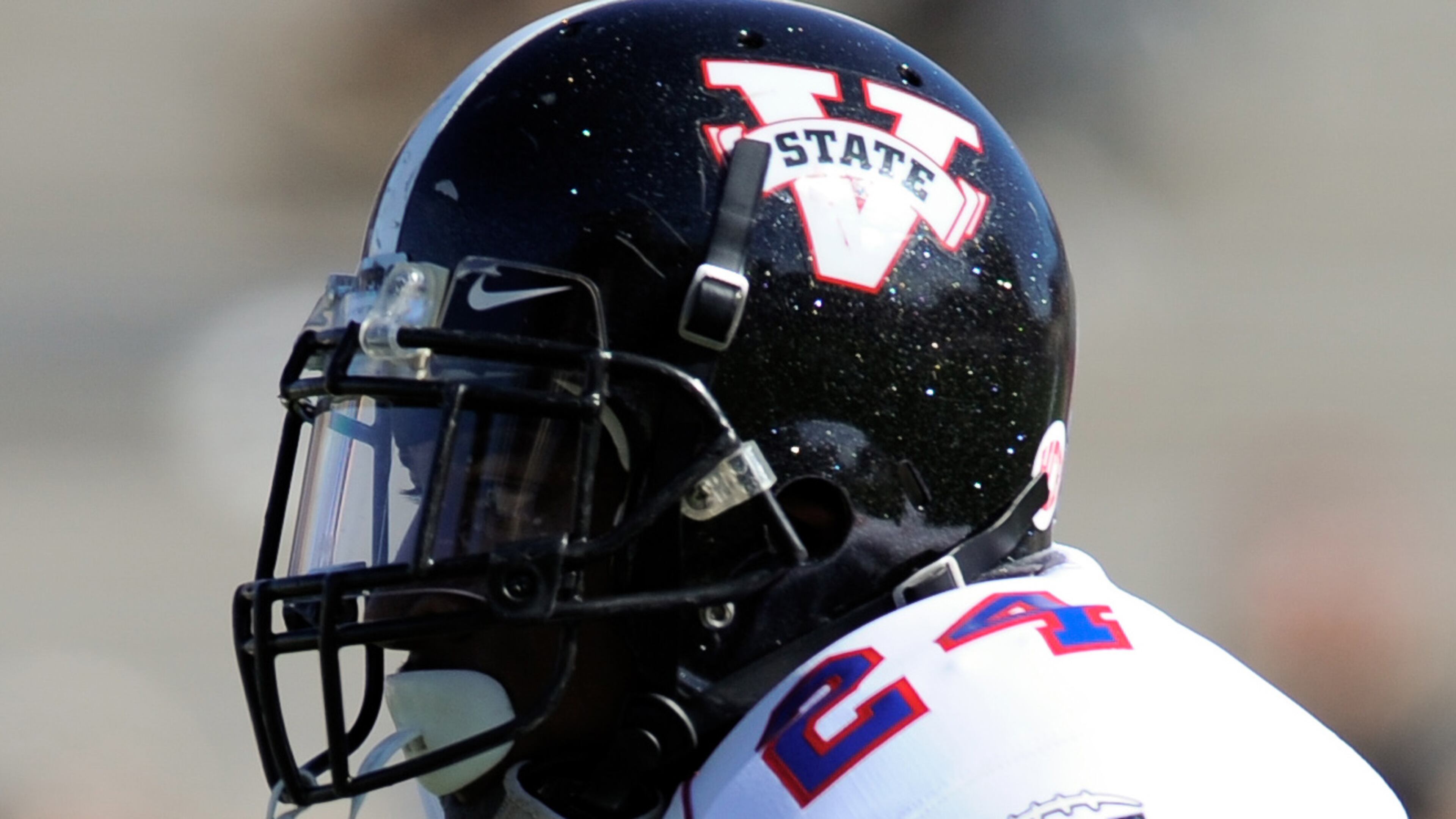 Feb. 2, 2013 - Allen, TX, United States of America - Valdosta State and team Nation kick returner Matthew Pierce (24) takes the opening kickoff of the Texas vs The Nation game at Allen Eagle Stadium in Allen, Texas, on Saturday February 2, 2013. (Cal Sport Media via AP Images)