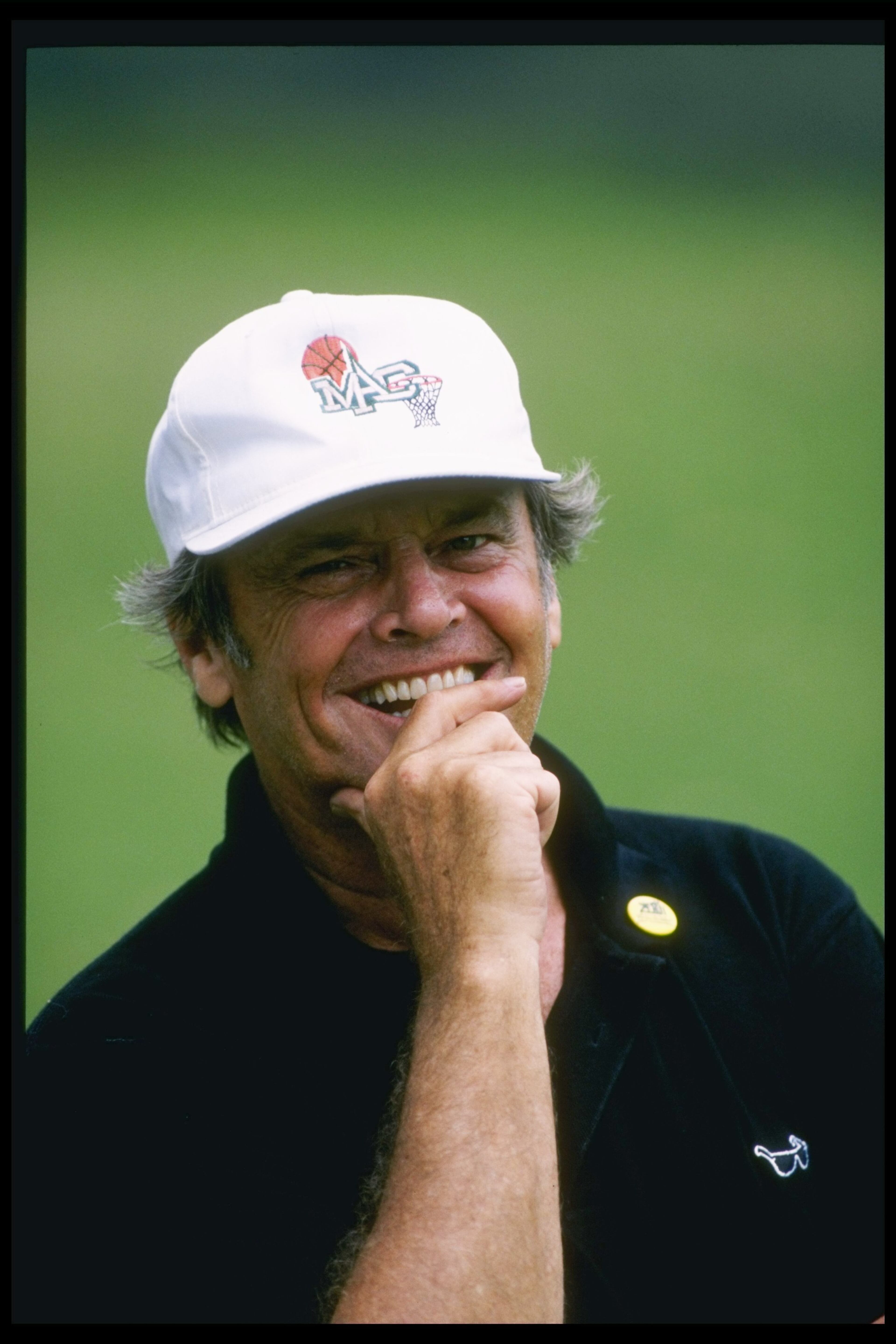 In this May 17, 1997, photo, actor Jack Nicholson takes part in 26th annual LAPD Celebrity Golf Tournament at Rancho Park Golf Course in Los Angeles, Calif.