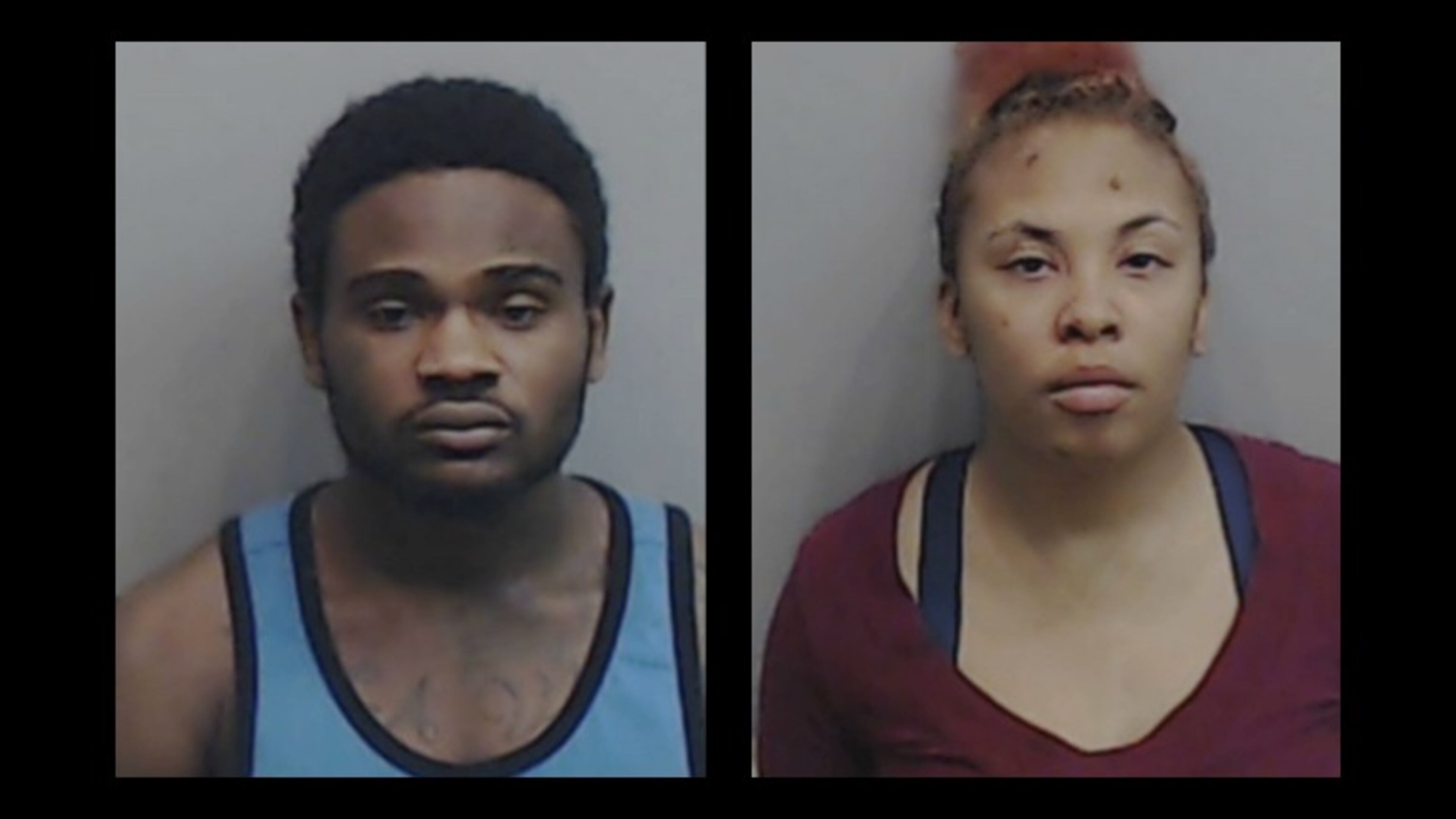 Deangelo Rosser (left), Kaila Ruff (Credit: Fulton County Sheriff's Office)