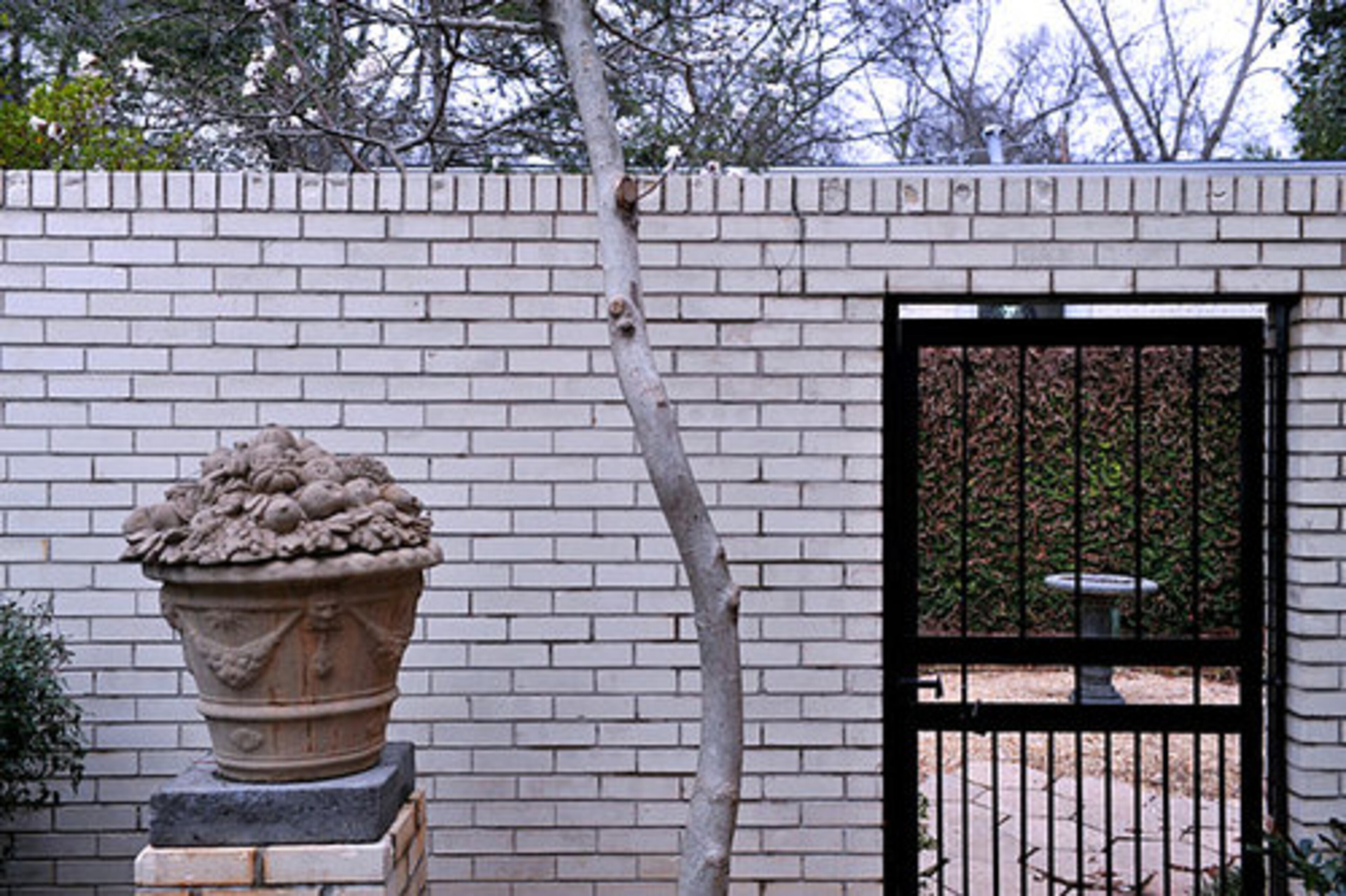 The entrance to the garden.