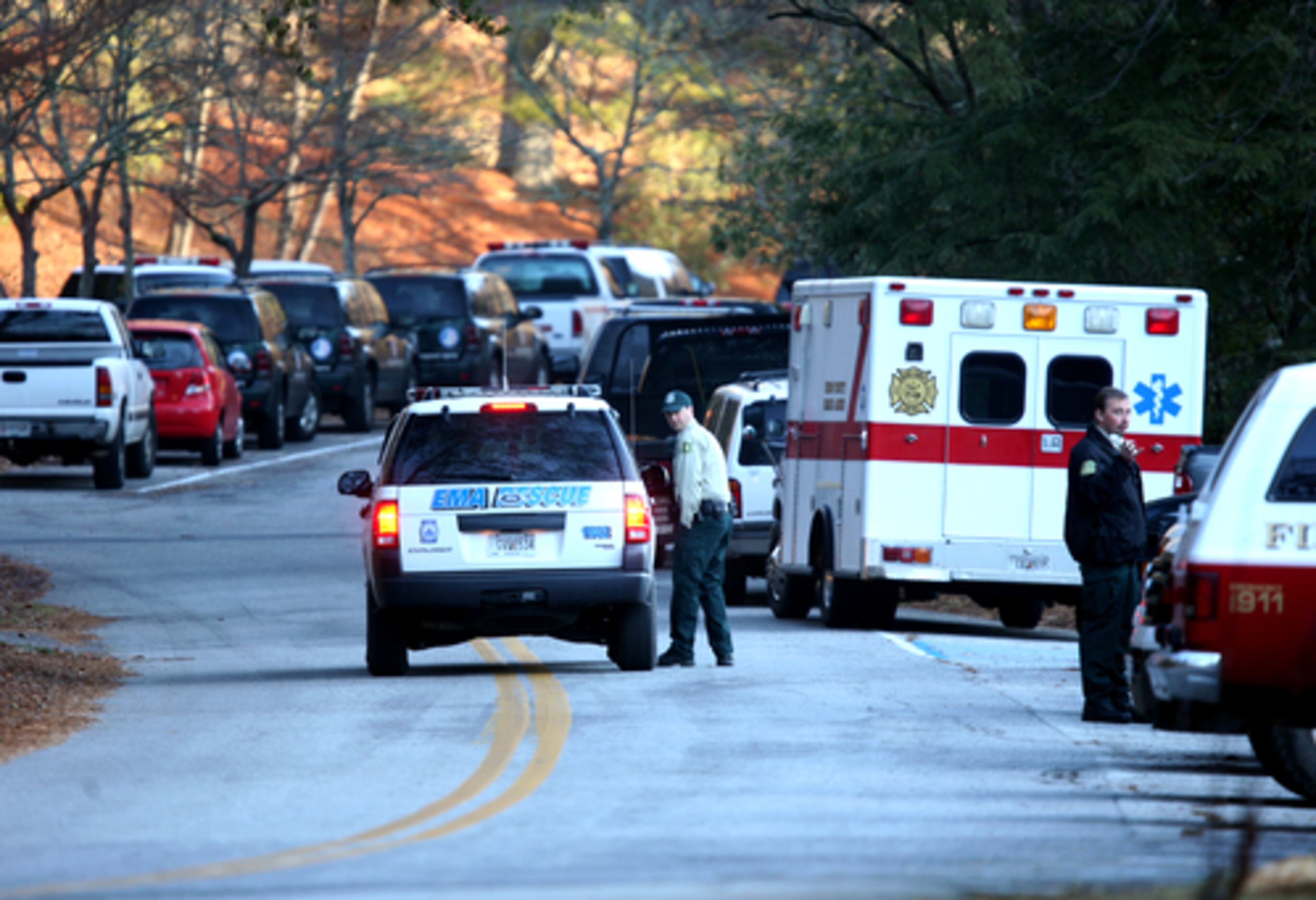 Officers resume the search.
