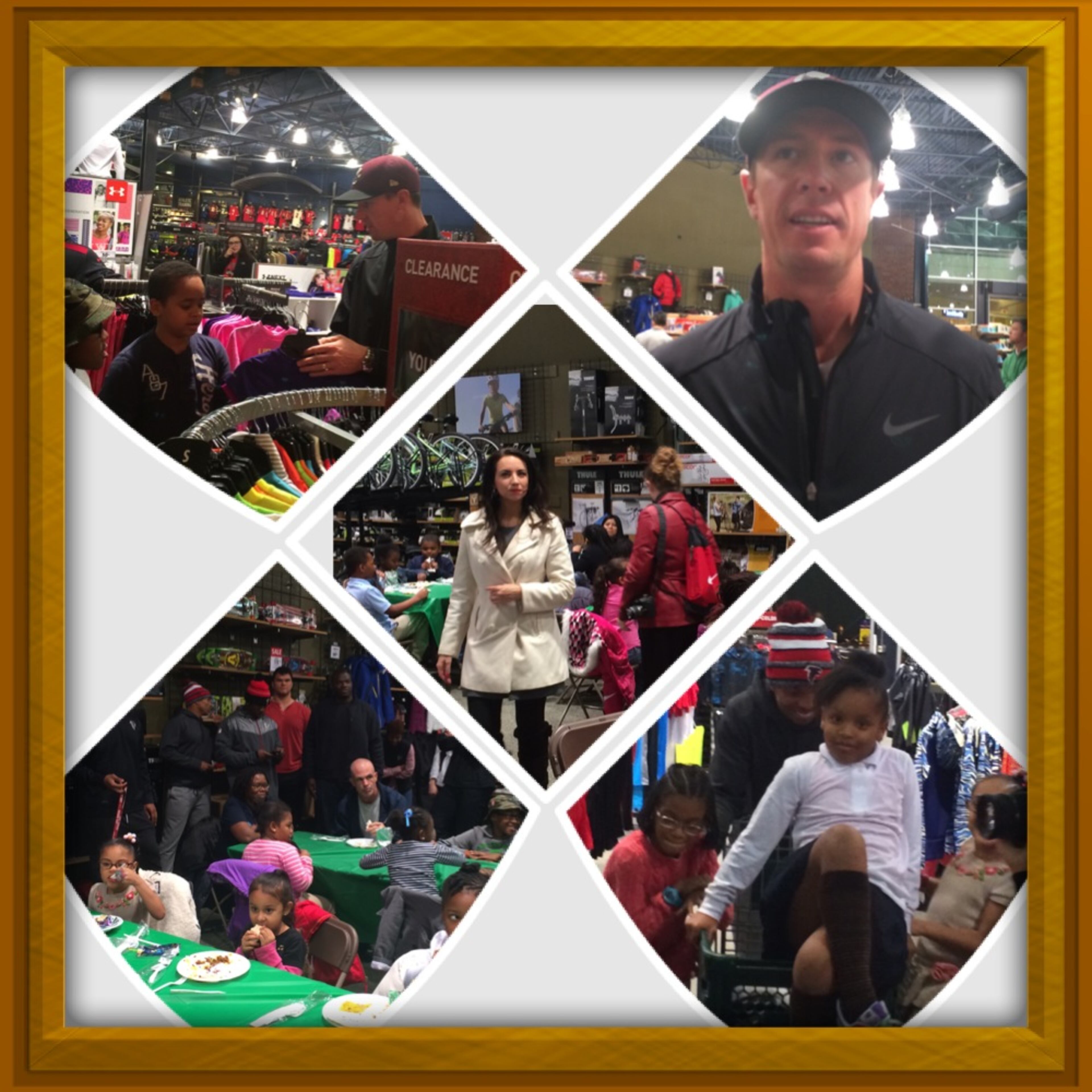 Quarterback Matt Ryan and several of the rookies took 40 kids from Atlanta Action Ministries on a Christmas shopping spree on Tuesday. (D. Orlando Ledbetter/Dledbetter@ajc.com)