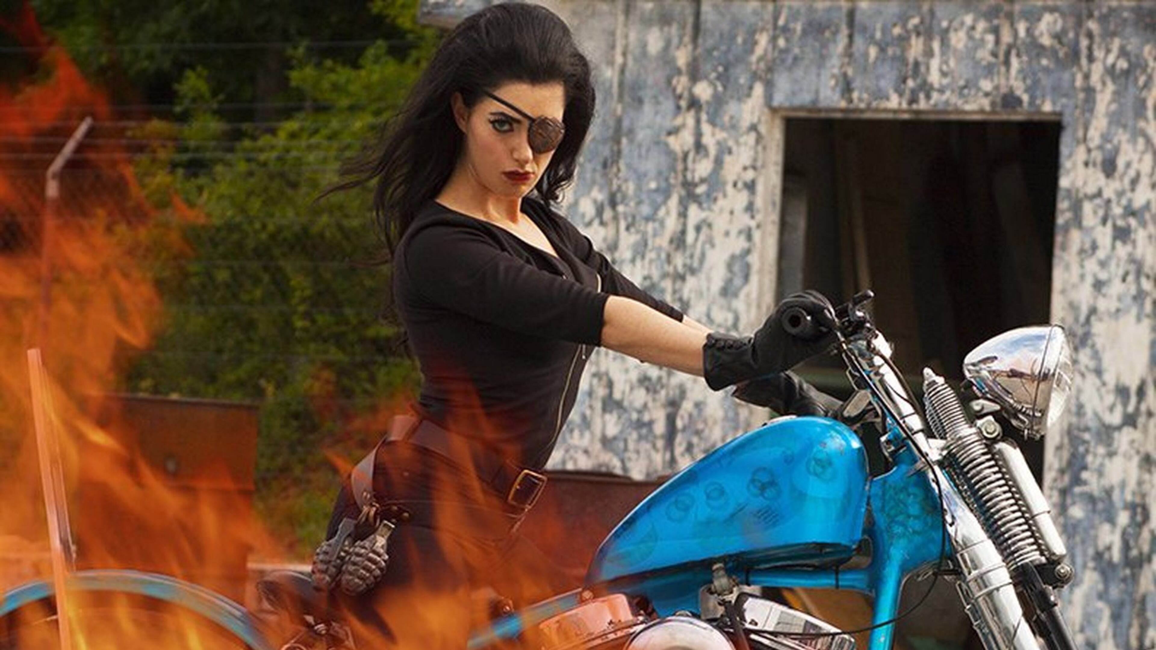 Tristan Risk stars in Atlanta-based director James Bickert’s “Frankenstein Created Bikers,” one of 10 feature films being screened at the Buried Alive Film Fest. This film has the midnight slot on Nov. 18. CONTRIBUTED BY BIG WORLD PICTURES