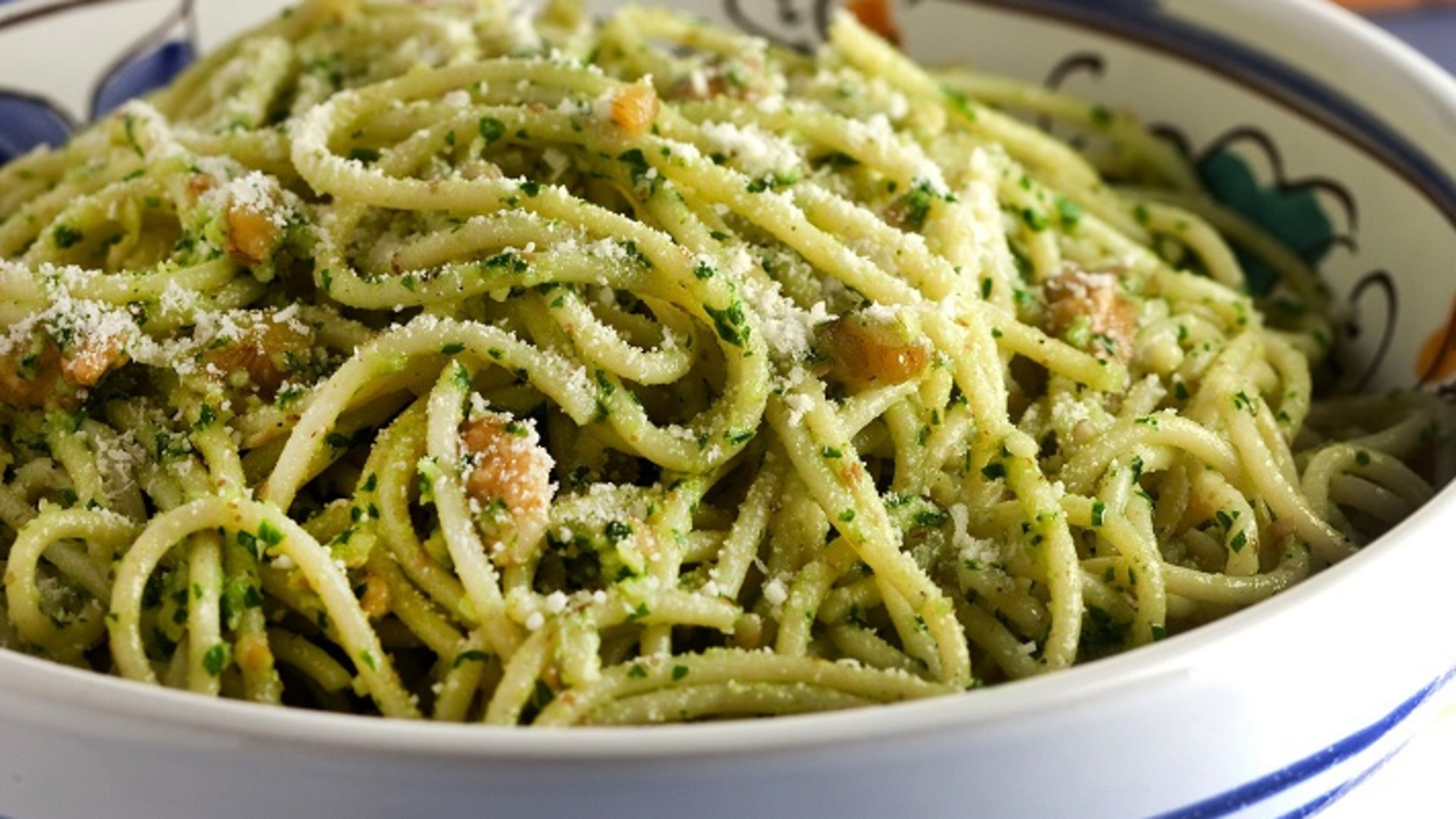 Parsley and walnuts, with a hit of lemon, make a wintry version of pesto. (Bill Hogan/Chicago Tribune/TNS)
