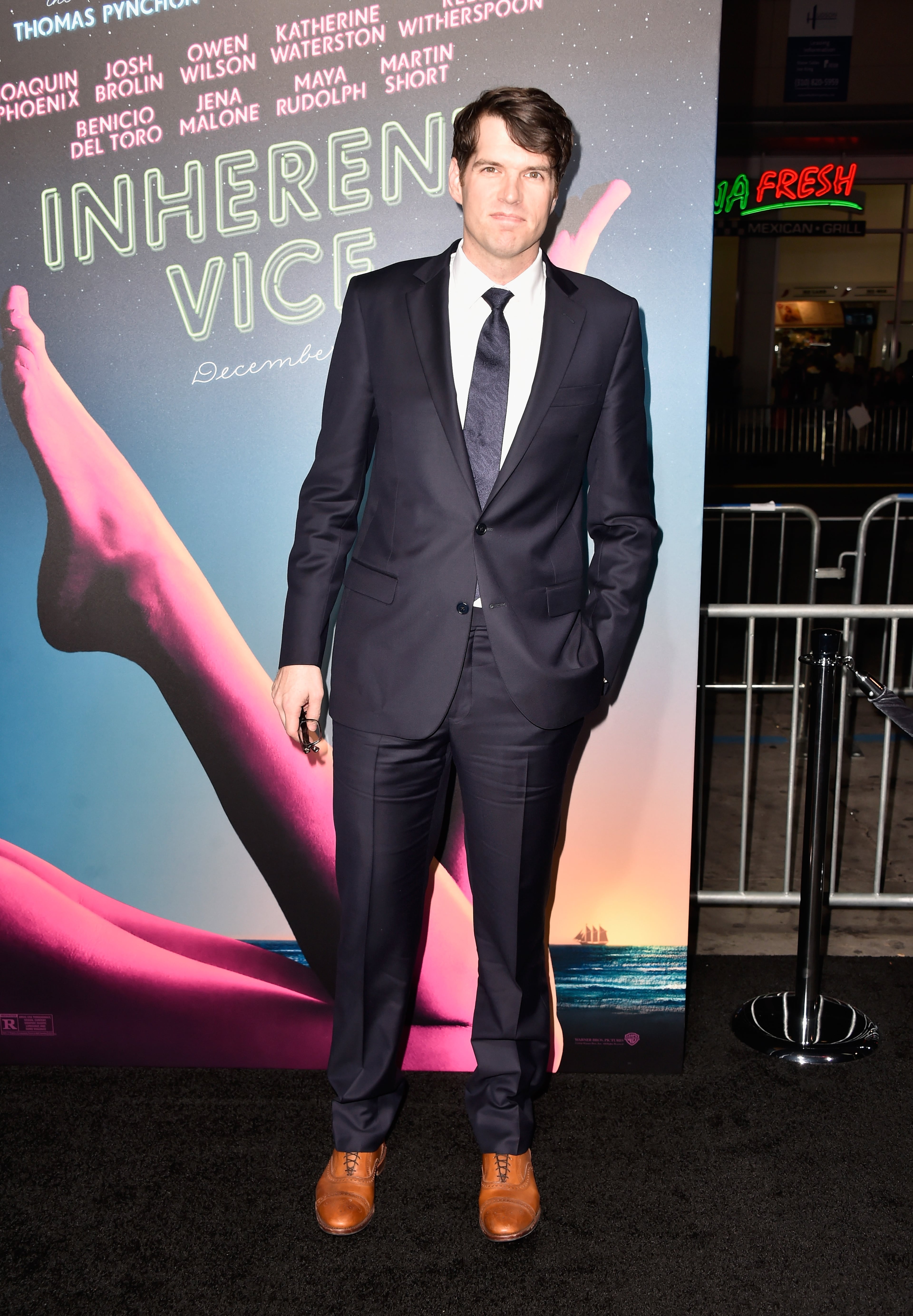 HOLLYWOOD, CA - DECEMBER 10: Actor Timothy Simons attends the premiere of Warner Bros. Pictures' "Inherent Vice" at TCL Chinese Theatre on December 10, 2014 in Hollywood, California. (Photo by Frazer Harrison/Getty Images)
