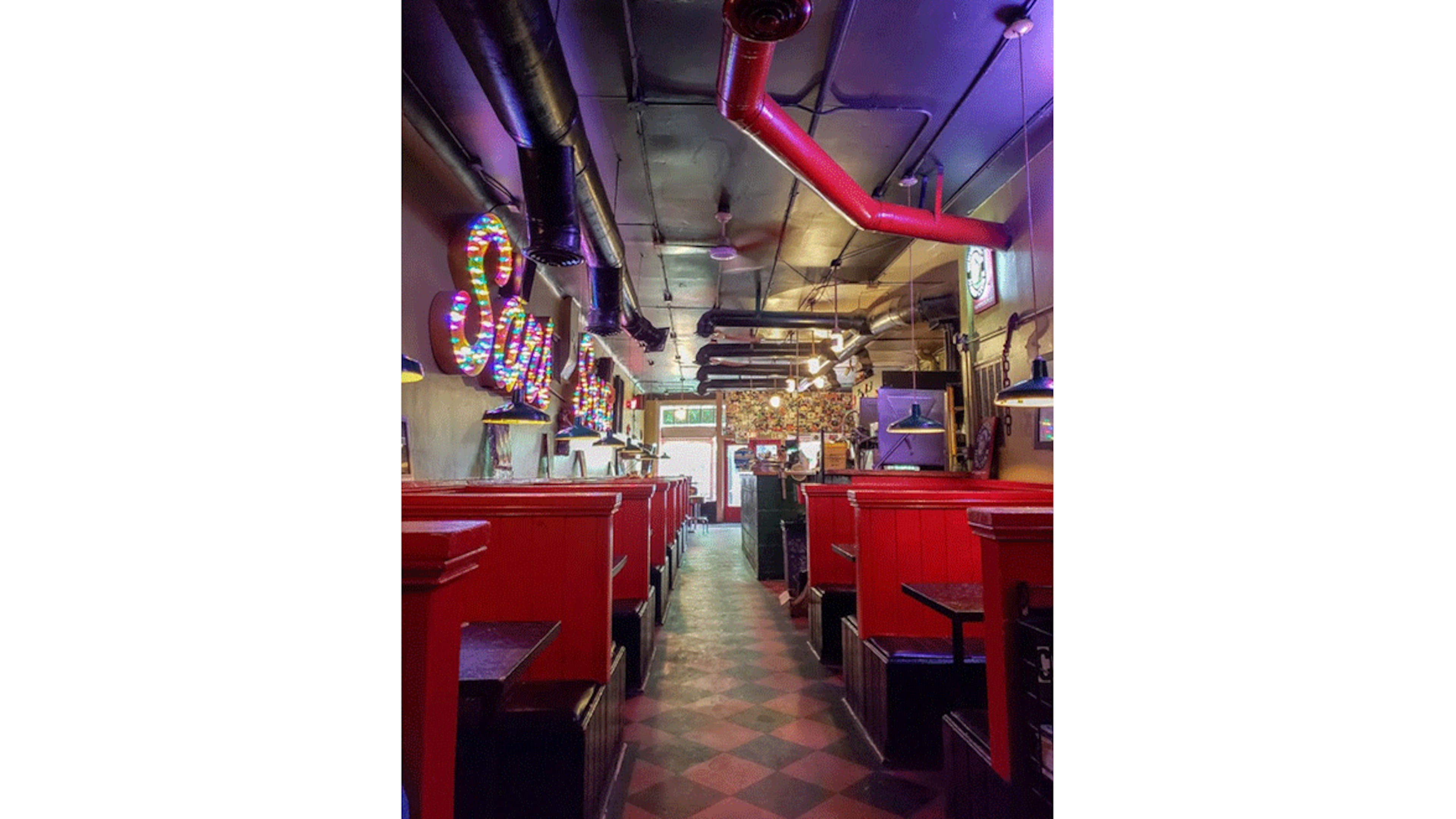 The interior of Little 5 Pizza, which has been purchased by Moonlight Pizza. / Courtesy of Schumacher Group