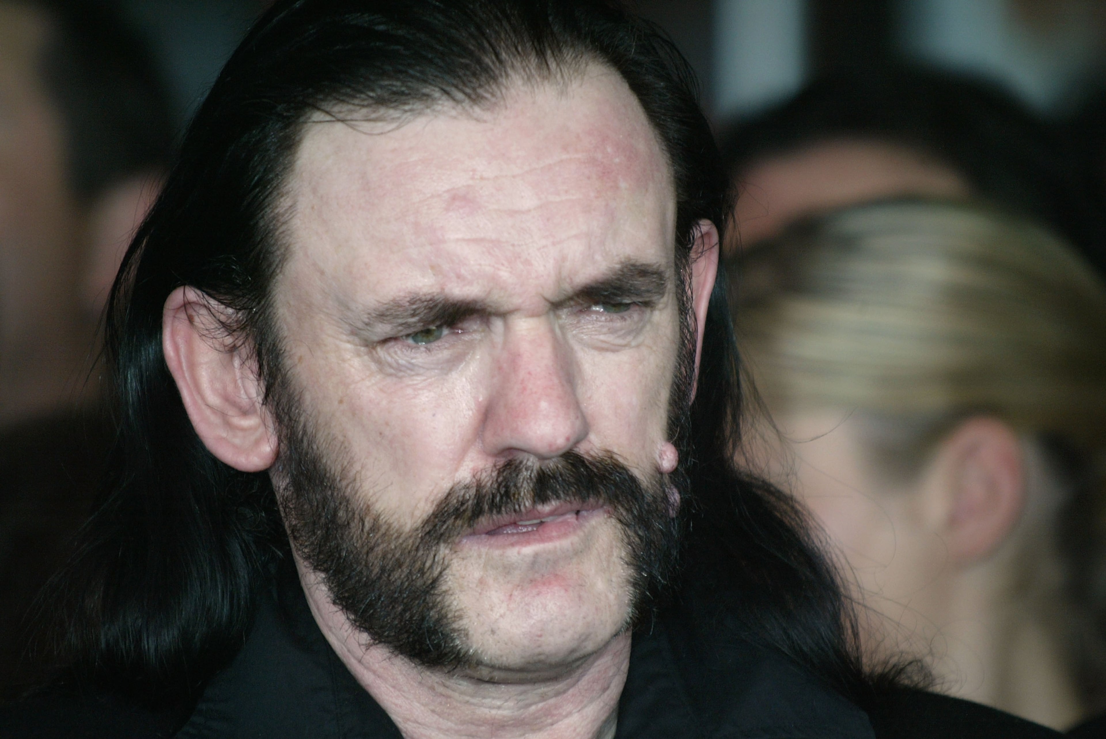 HOLLYWOOD - MARCH 18: Bassist Lemmy Kilmister of Motorhead attends the ceremony in which Randy Rhoads was honored posthumously and inducted into the Hollywood Rockwalk on March 18, 2004 in Hollywood, California. (Photo by Frazer Harrison/Getty Images)