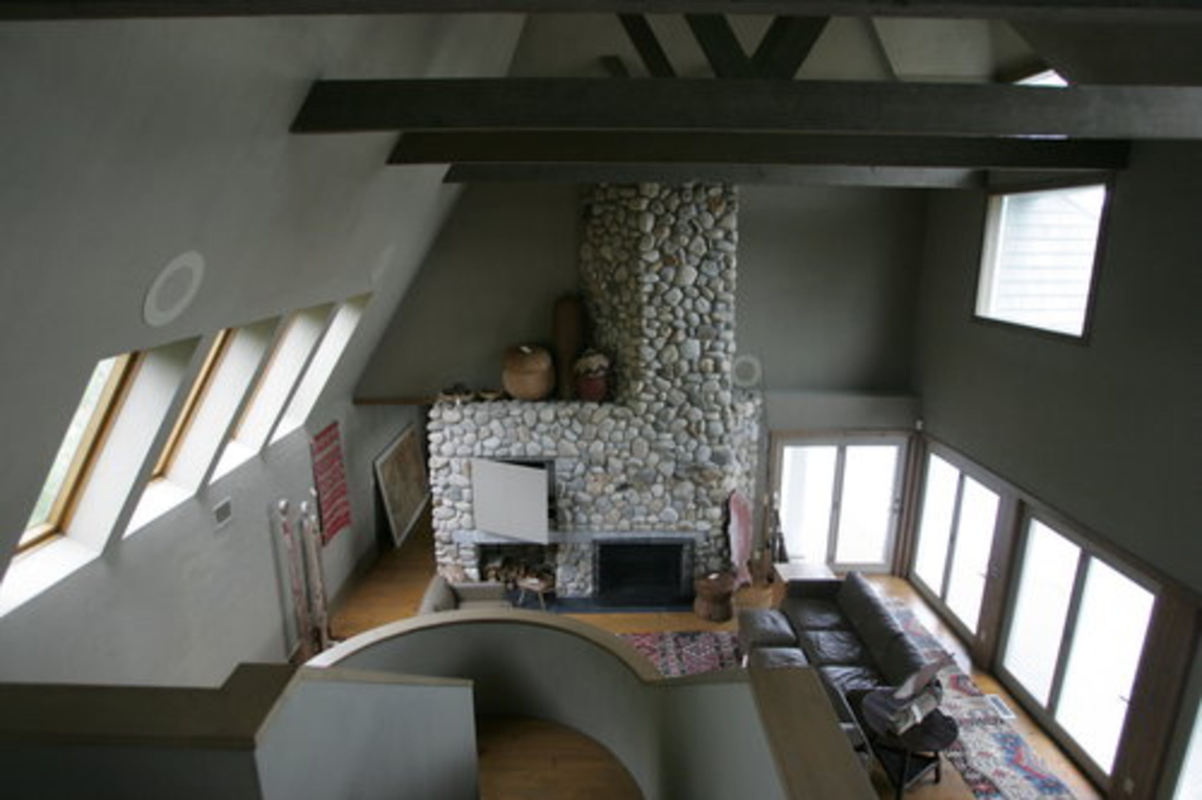 This is a view of the living room of the house of Bernard Madoff in Montauk, N.Y.