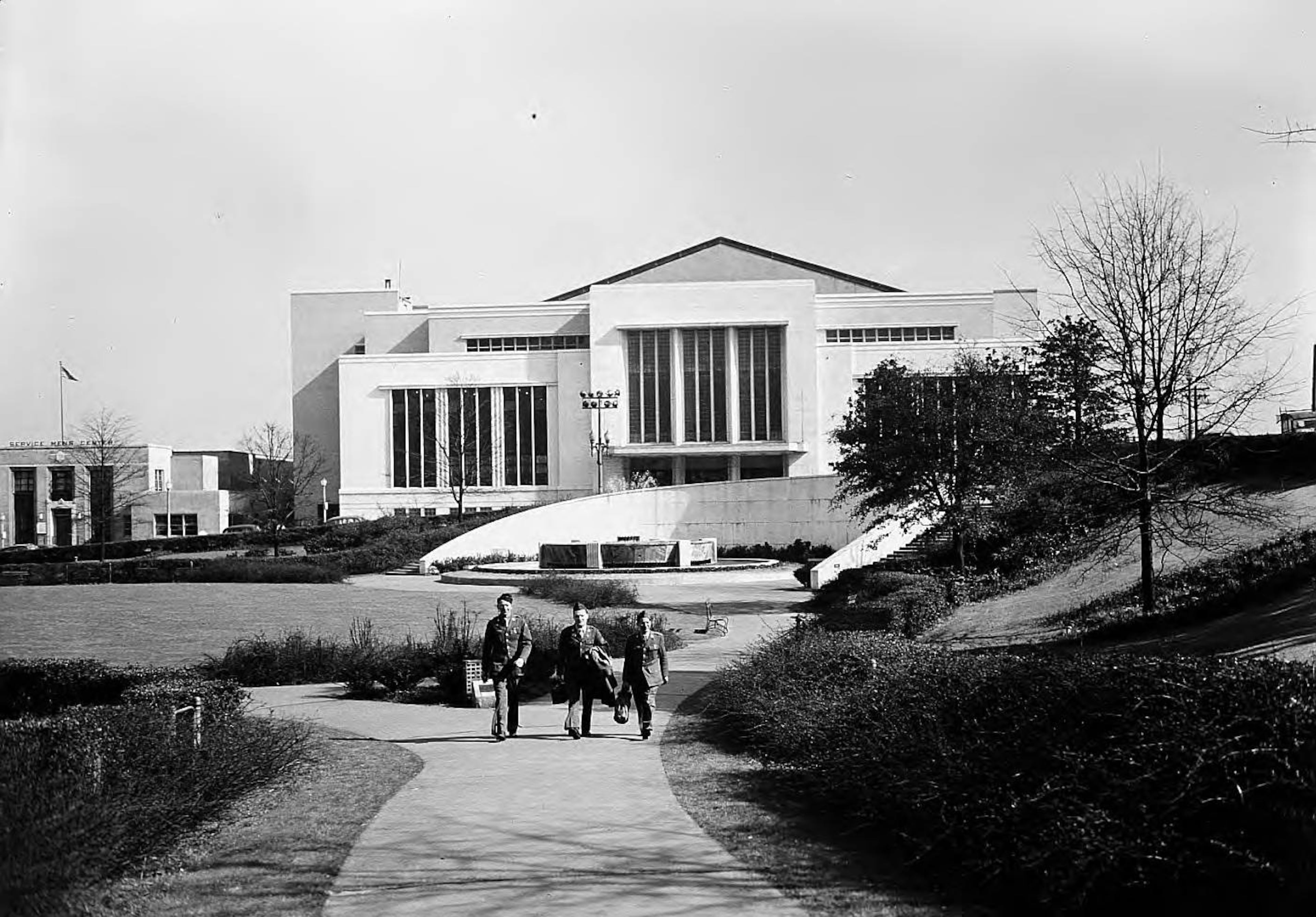 Another view of the Atlanta Municipal Auditorium in 1944. It's now part of the Georgia State University campus. LBGPF3-045a, Lane Brothers Commercial Photographers Photographic Collection, 1920-1976. Photographic Collection, Special Collections and Archives, Georgia State University Library.