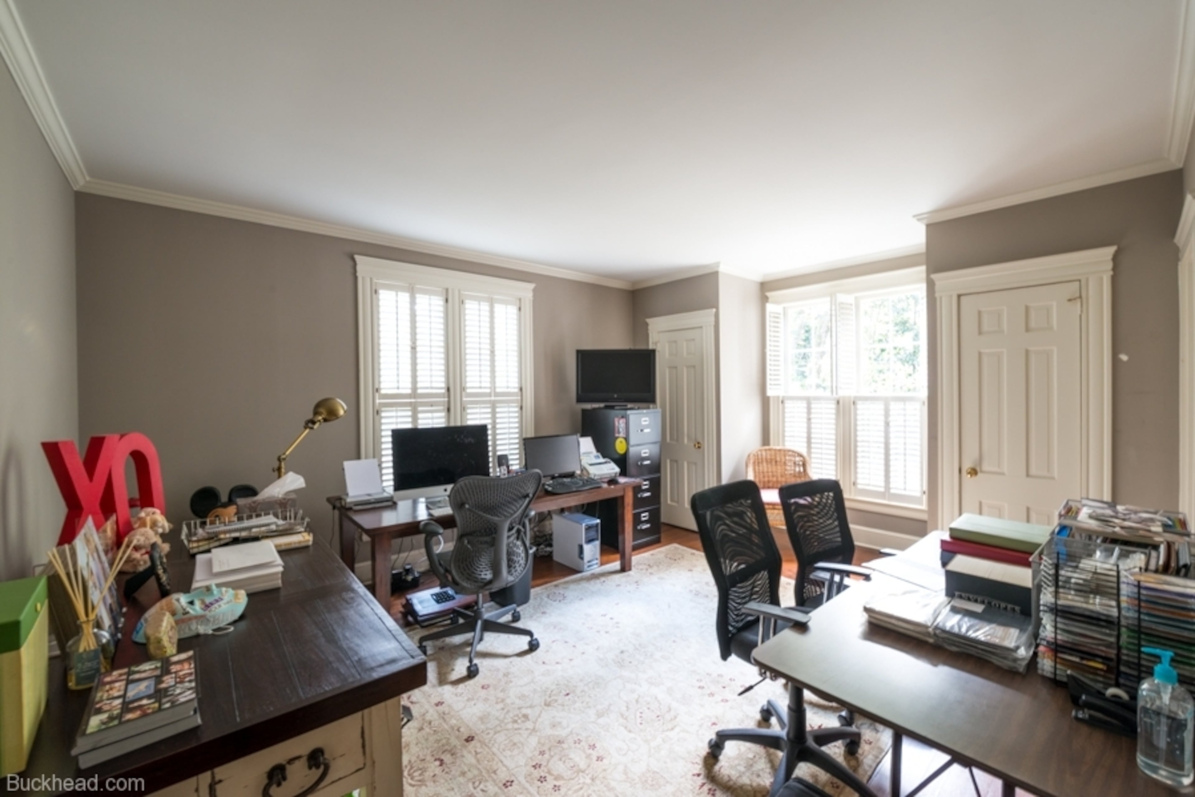 Believed to be the oldest home in Buckhead, this pre-Civil War home, located at 1450 W. Wesley Road, was likely built some time in the 1830s. The original location of the home was the North Georgia town of Resaca. It was moved to Buckhead in 1959 by a local engineer and his wife, Mr. and Mrs. Joseph S. Walker. For more info, go to Buckhead.com. Photos courtesy of Buckhead.com.