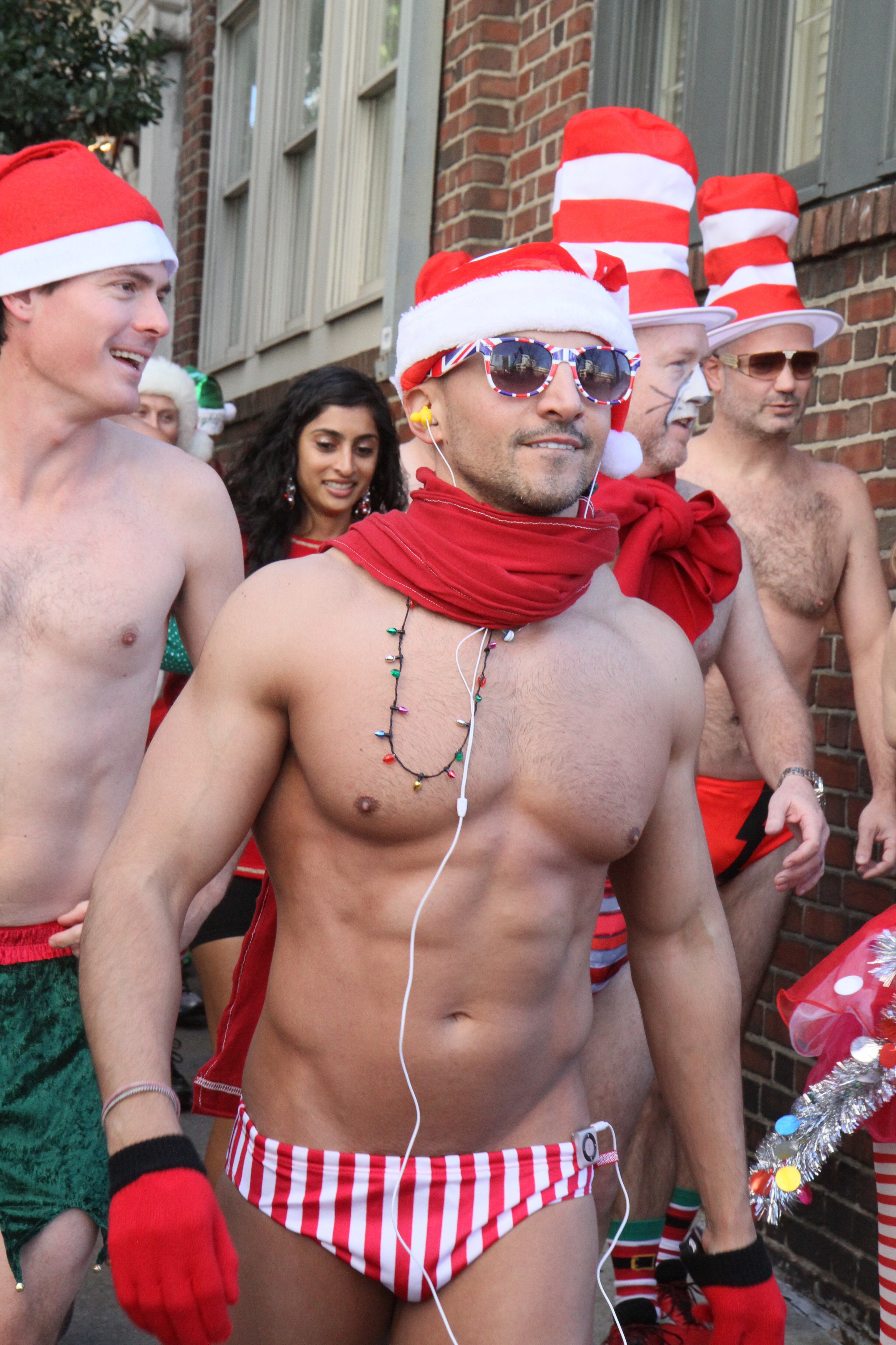 Here are some more photos from the Santa Speedo Run.