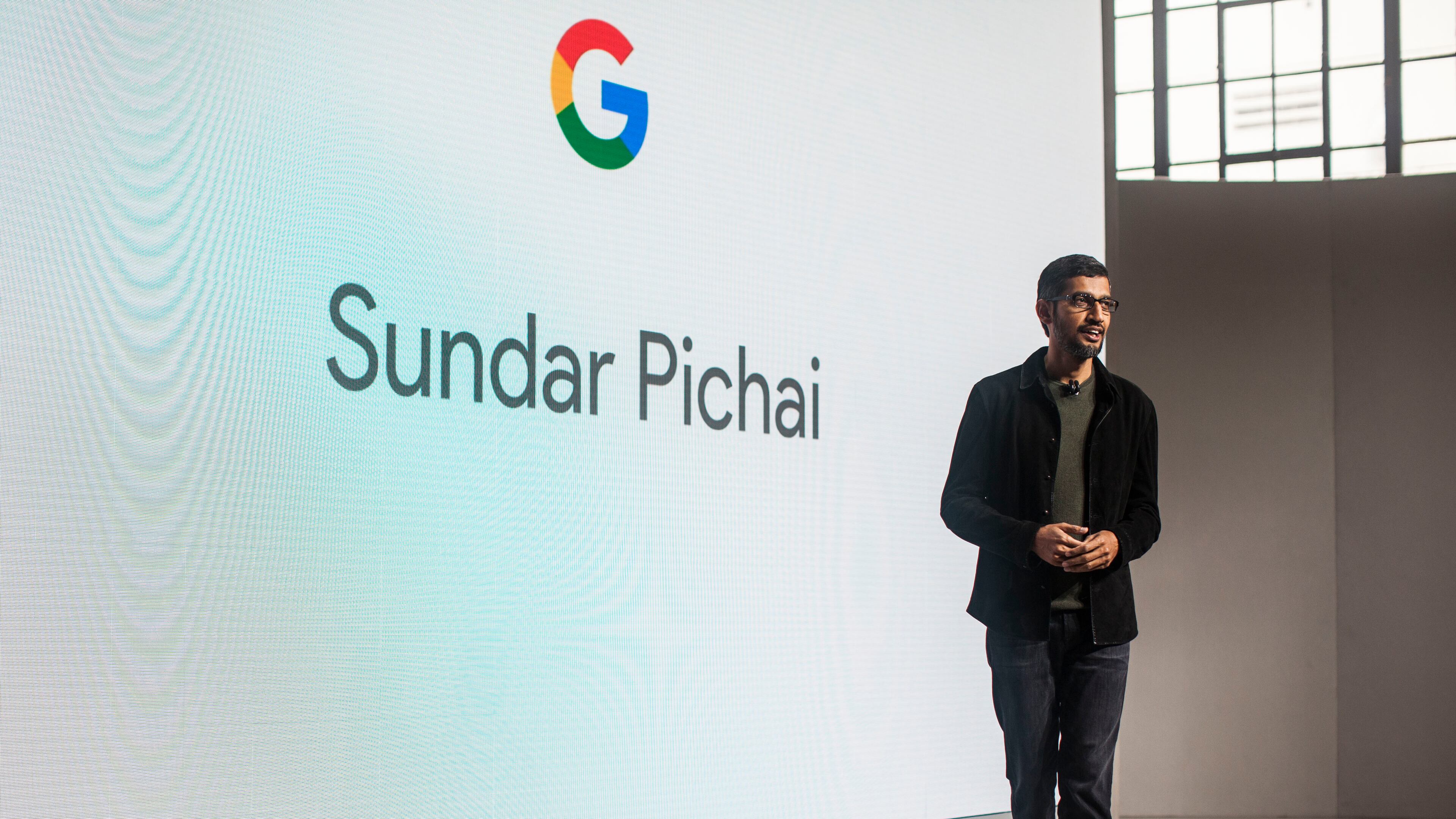SAN FRANCISCO, CA - OCTOBER 04: Pichai Sundararajan, known as Sundar Pichai, CEO of Google Inc. speaks during an event to introduce Google Pixel phone and other Google products. Pichai replied to a letter written by a 7-year-old girl about a job at Google. (Photo by Ramin Talaie/Getty Images)