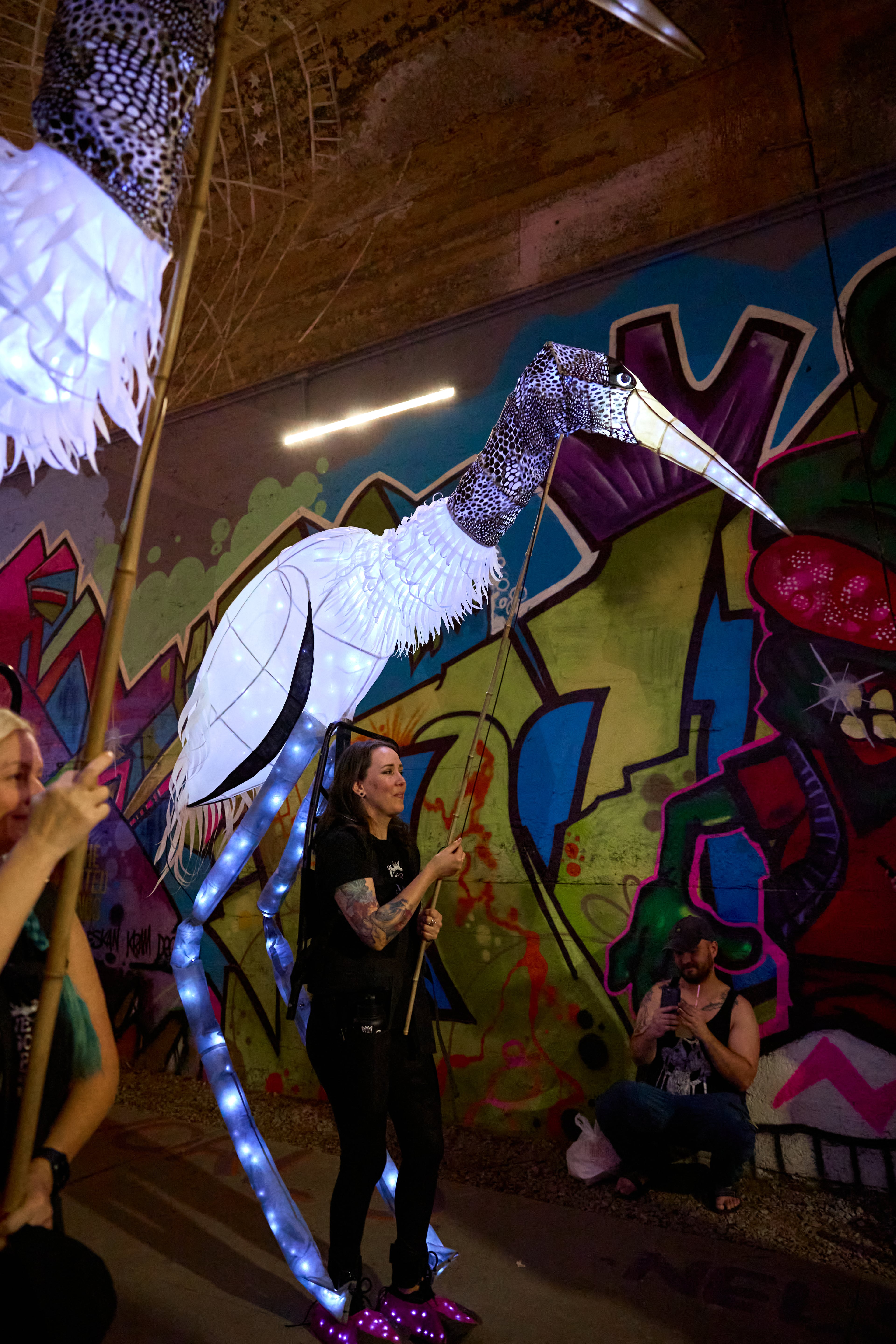 The Atlanta Beltline Lantern Parade brings puppets and lanterns to the Atlanta Beltline's Southwest Trail on Saturday for an evening of joy and community. (Courtesy of Erin Sintos)