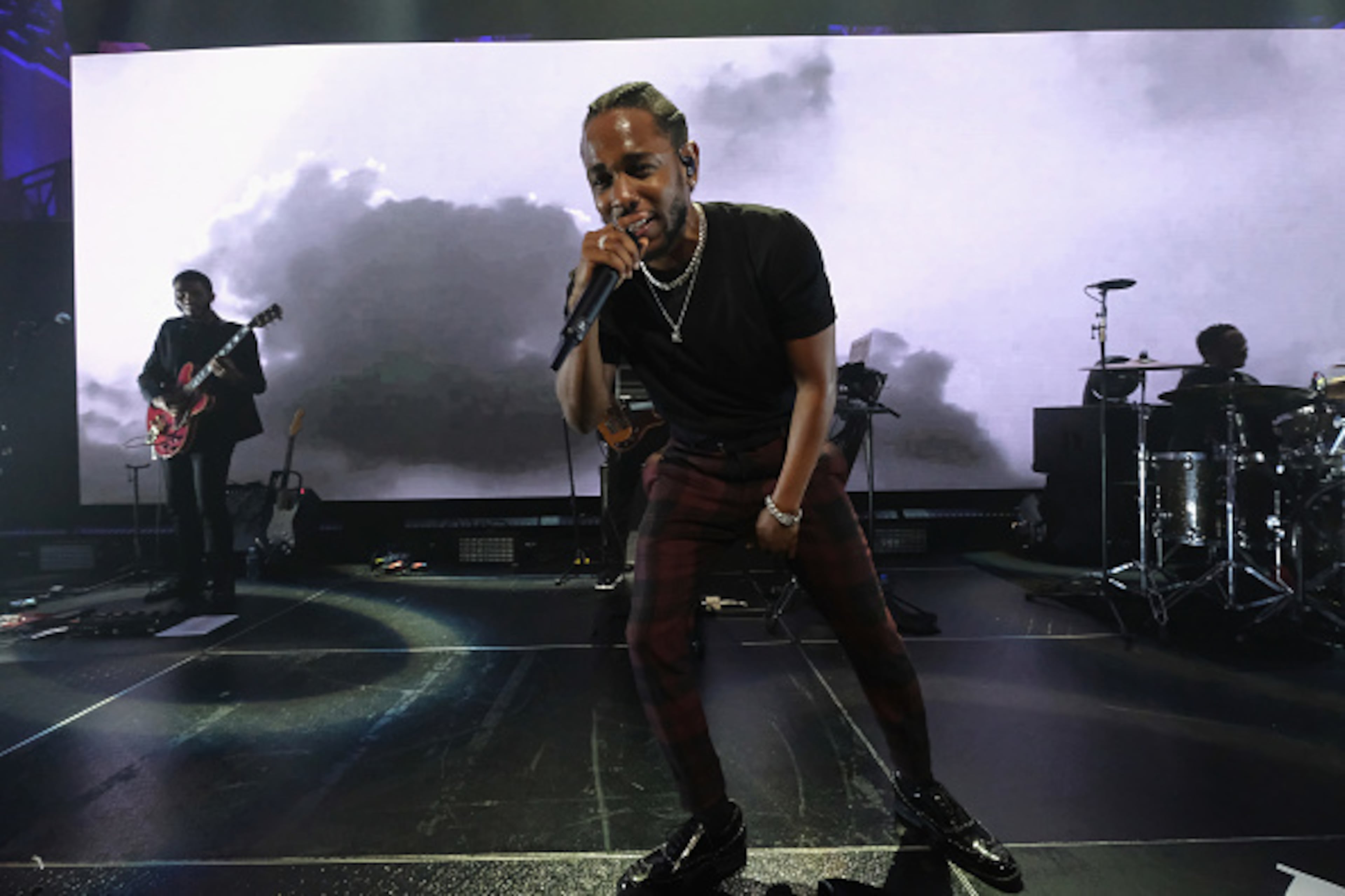 Album of the Year nominee: "DAMN." Kendrick Lamar performs onstage at Rihanna's 3rd Annual Diamond Ball Benefitting The Clara Lionel Foundation at Cipriani Wall Street on September 14, 2017 in New York City. (Photo by Dimitrios Kambouris/Getty Images for Clara Lionel Foundation)