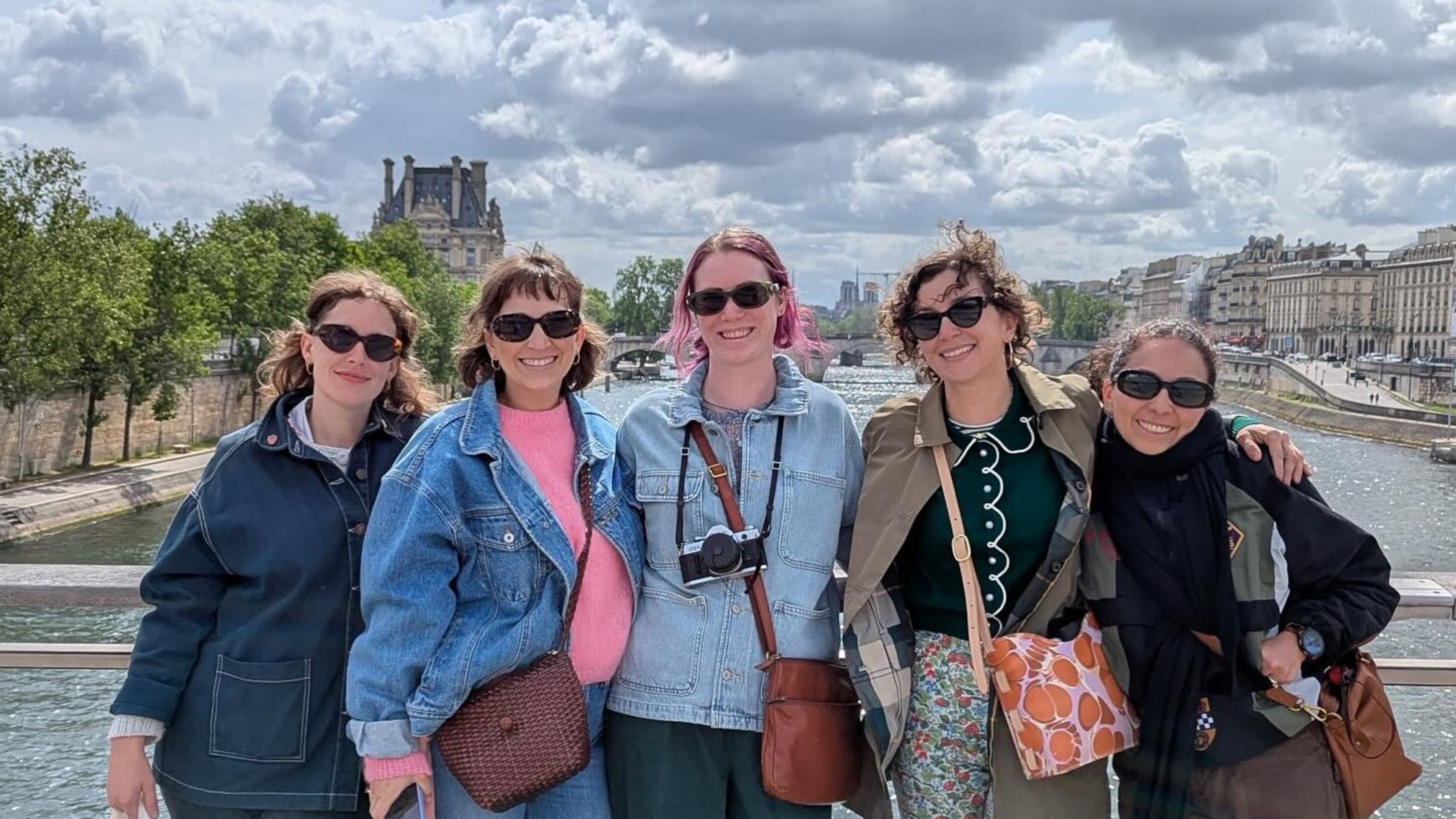 The business partners behind the Little Tart Bakeshop and Big Softie on a research trip to Paris. From left: Amy Gregg, Emily Stephens, Sarah O'Brien and Sofia Garcia. (Courtesy of Sarah O'Brien)
