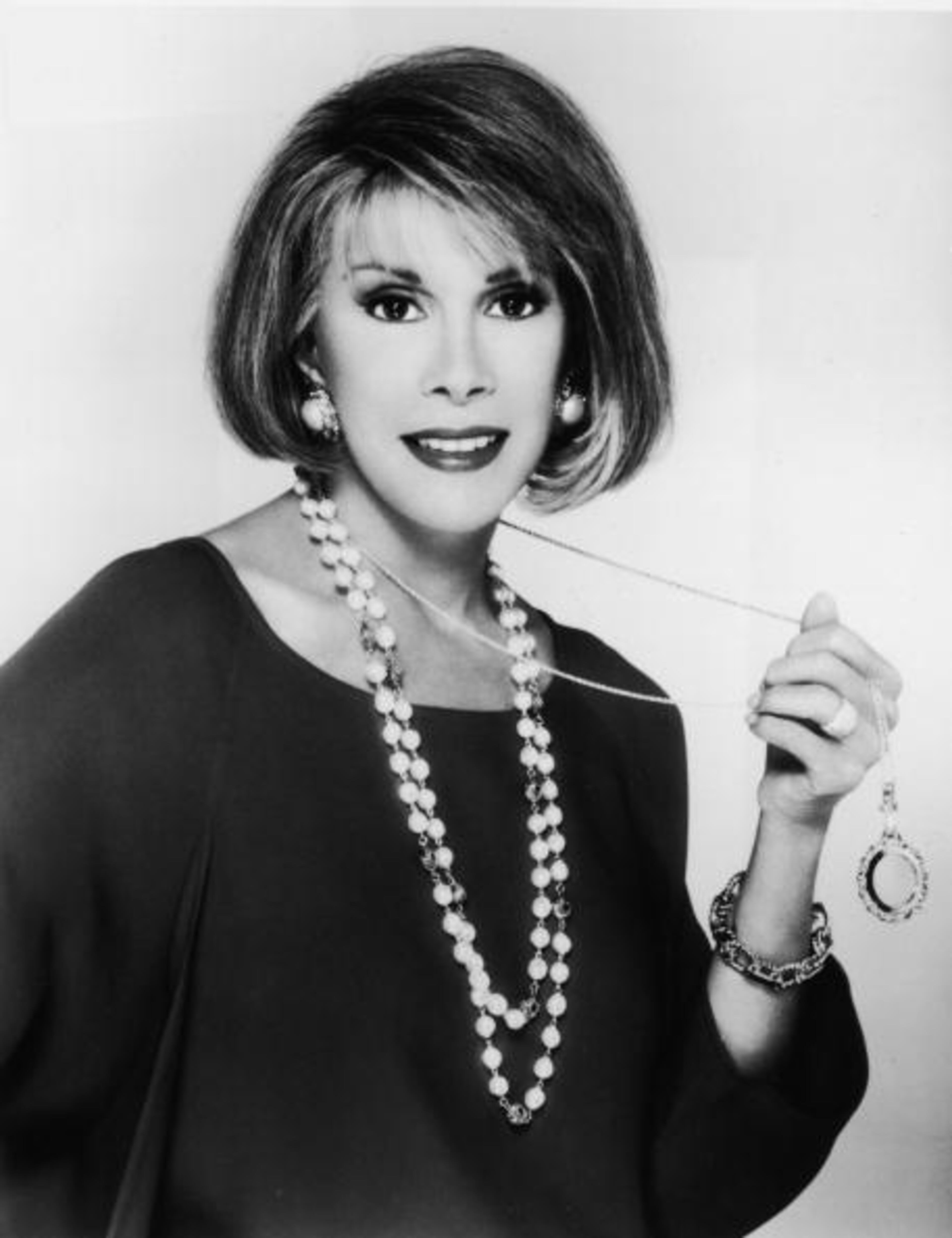 Promotional portrait of American comedian and actor Joan Rivers, 1980s. (Photo by Hulton Archive/Getty Images)