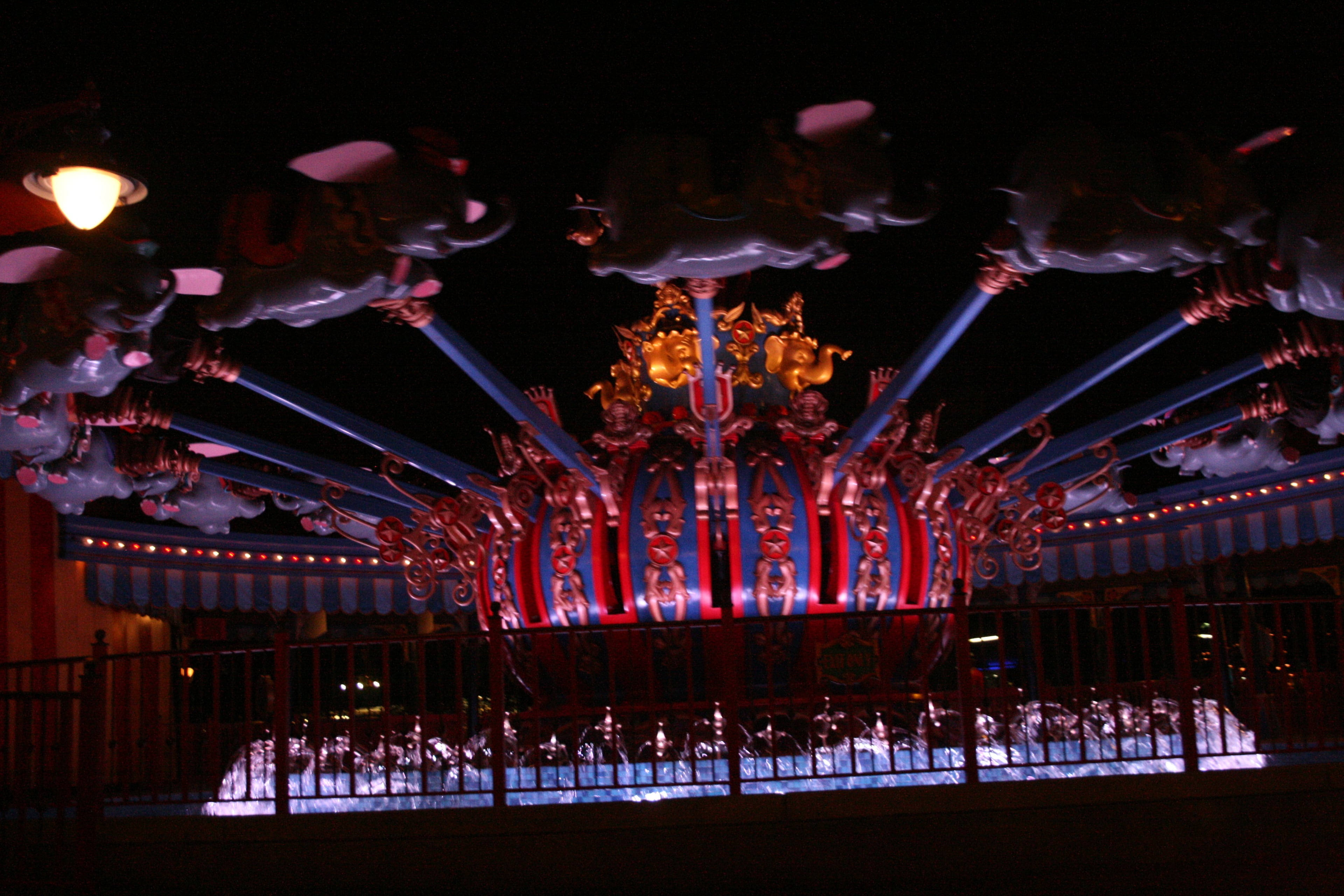 Guests take a spin on "Dumbo the Flying Elephant," as the first of two Dumbos took flight this spring. With a planned second Dumbo officially joining the circus in July, Magic Kingdom guests will get to their flights faster aboard one of the Magic Kingdom’s most iconic attractions. The double Dumbos help anchor the new Storybook Circus area of Fantasyland at Magic Kingdom Park -- part of the largest expansion in Magic Kingdom history.