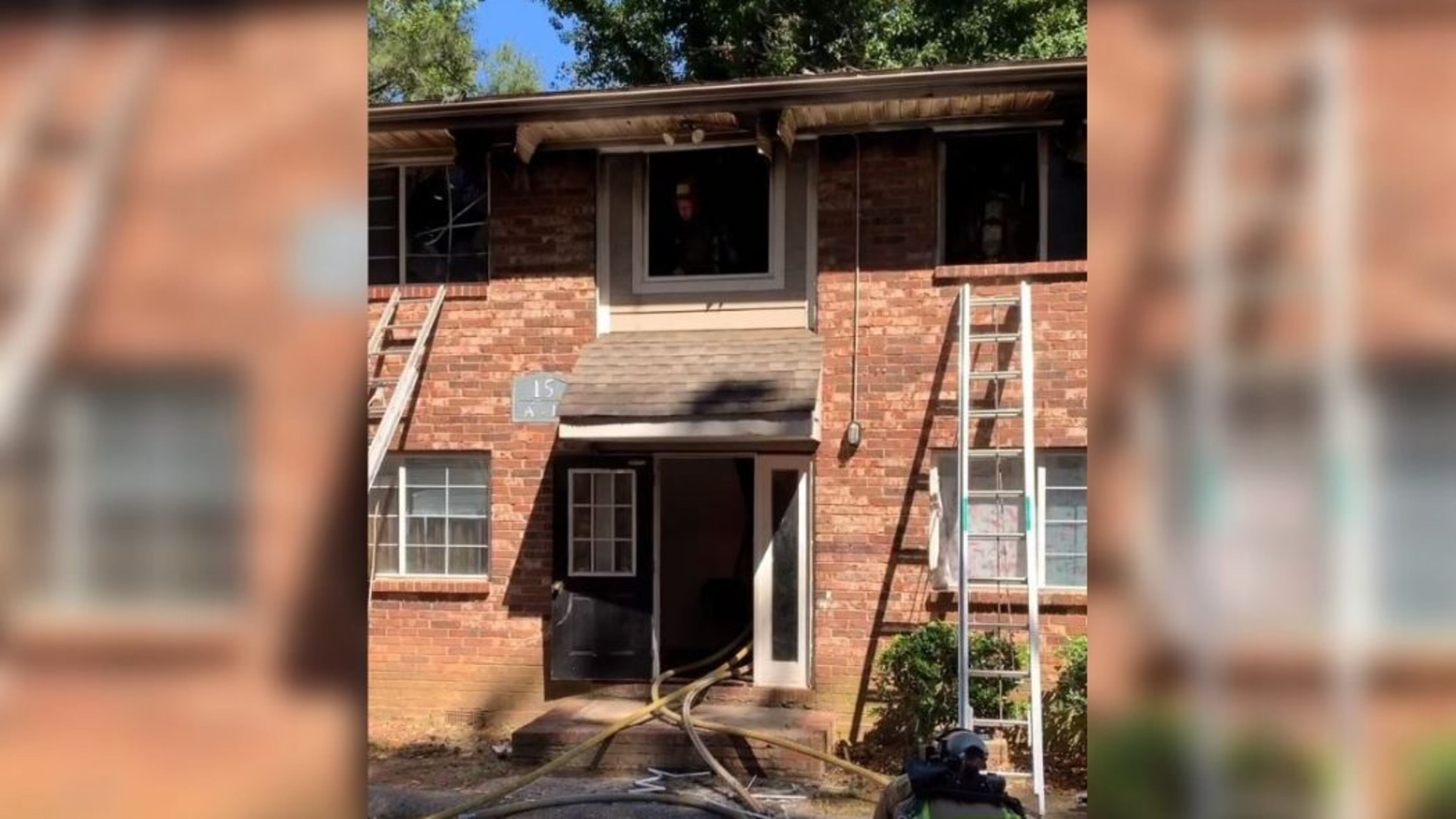 Sixteen people were displaced after a fire at a south Atlanta apartment complex.