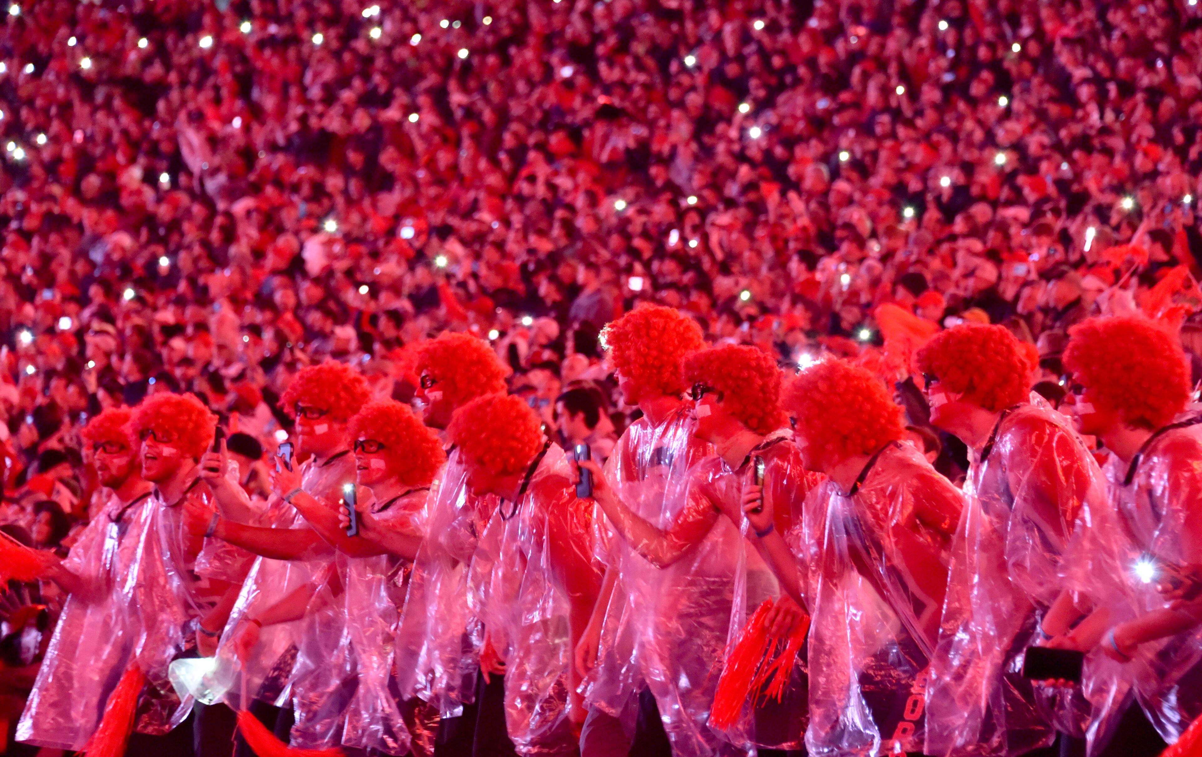Georgia fans cheer for their team during an NCAA college football game at Sanford Stadium on Saturday, November 23, 2019. (Hyosub Shin / Hyosub.Shin@ajc.com)