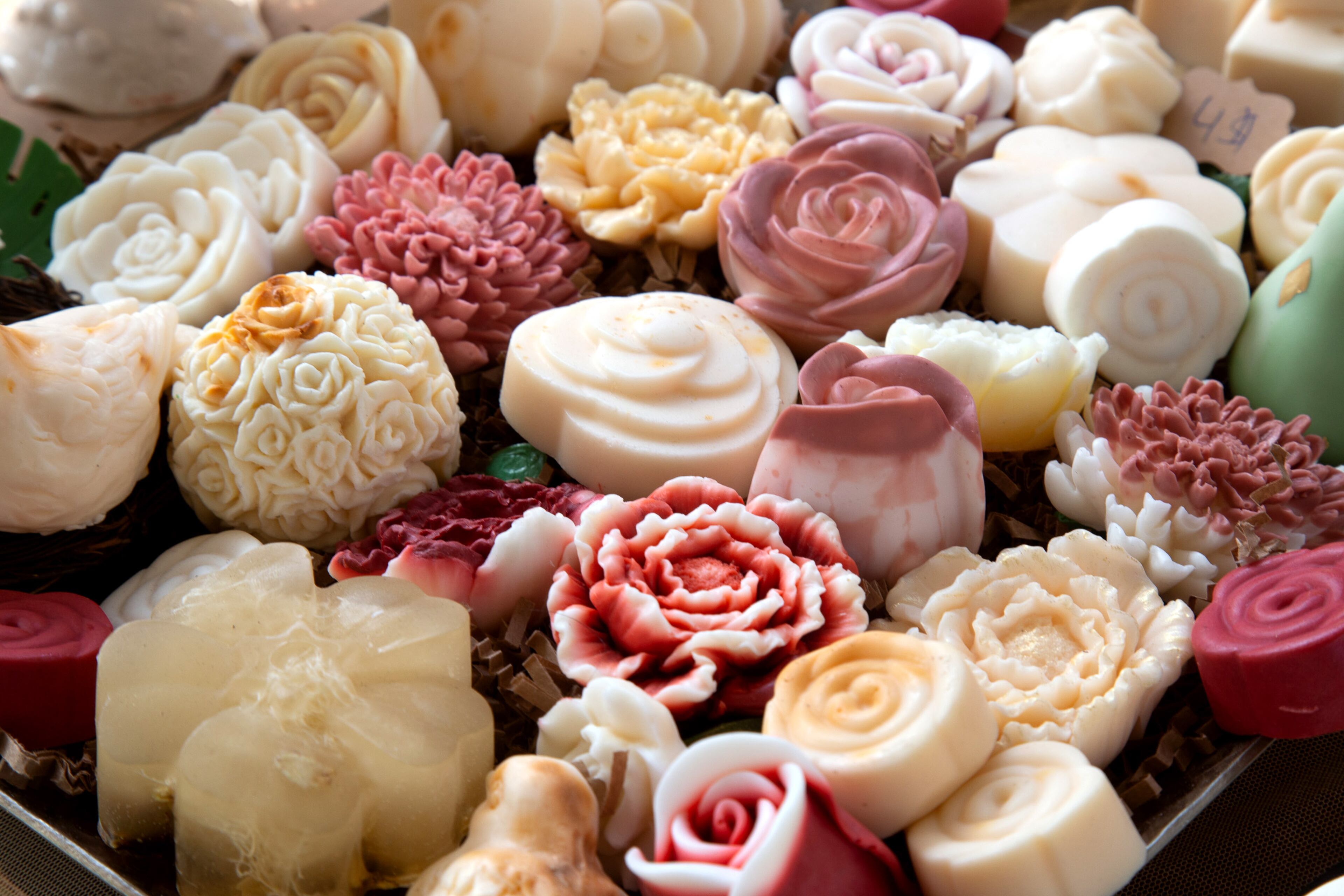 Beautifully crafted hand made soap is for sale at the artisans bazaar during the 14th annual Atlanta Arab Festival at the Alif Institute on Sunday, September 15, 2019. STEVE SCHAEFER / SPECIAL TO THE AJC