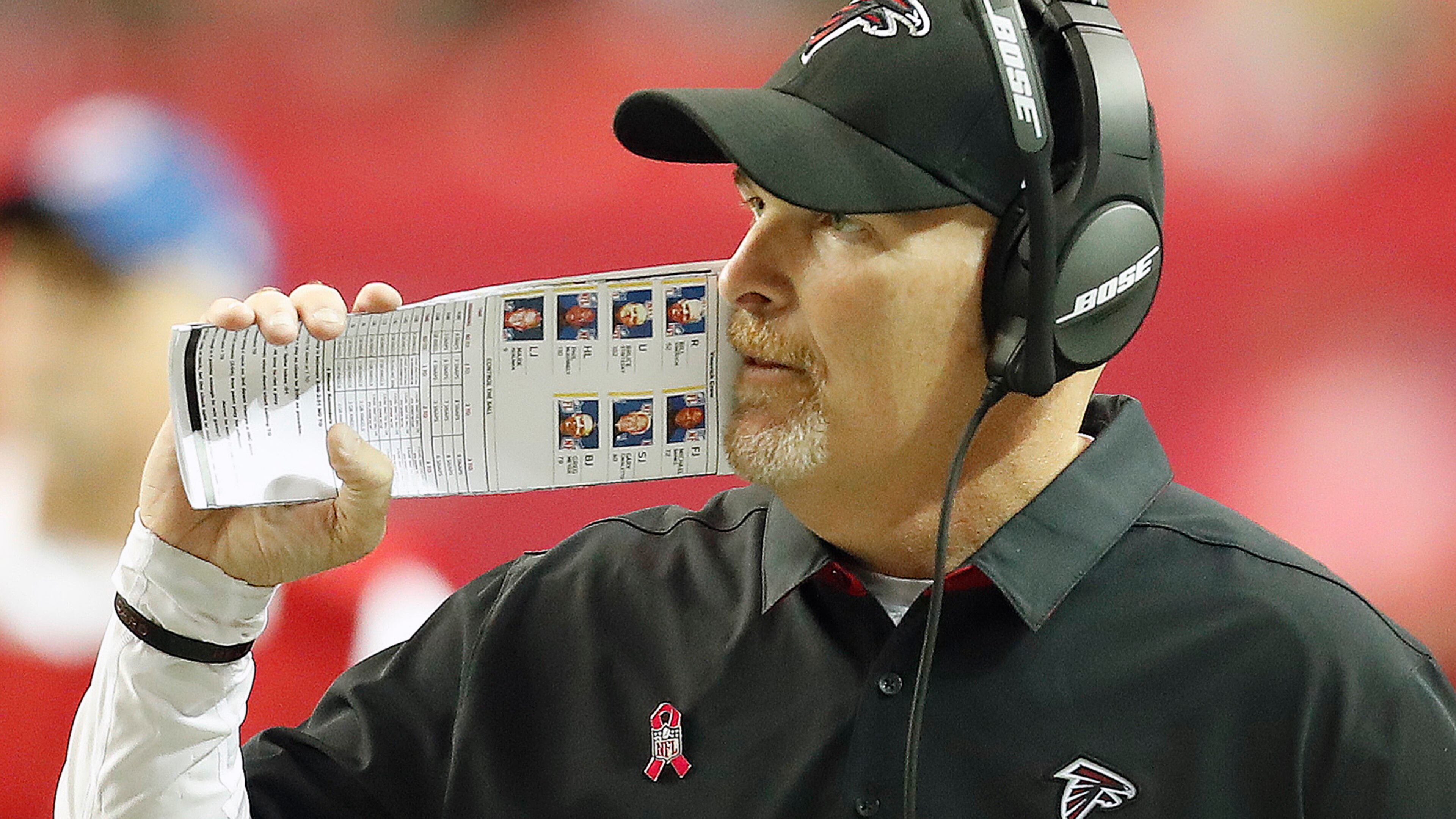 Keep going for it on fourth down, Dan Quinn. But how about making it next time? (AP Photo/John Bazemore)