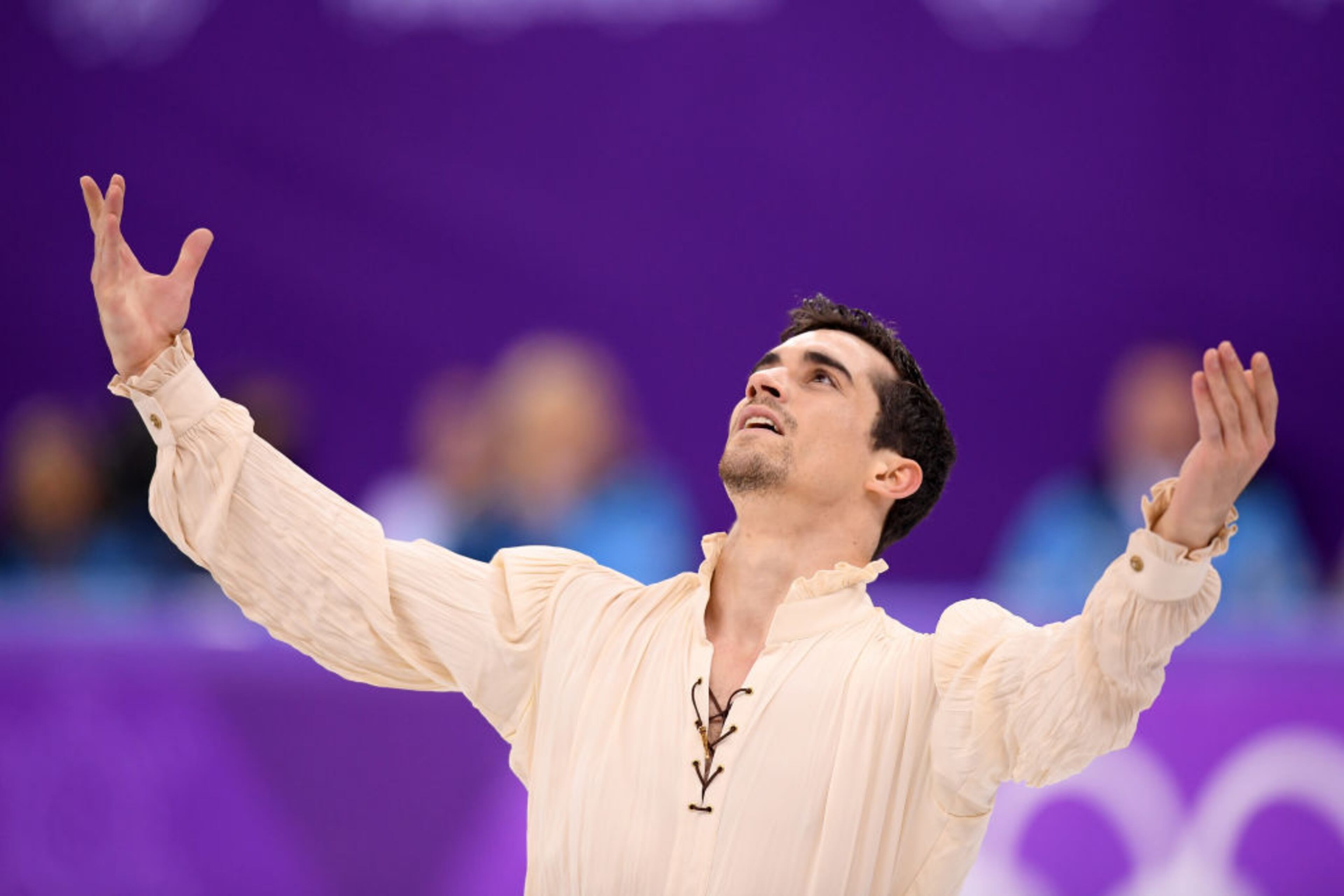 GANGNEUNG, SOUTH KOREA - FEBRUARY 17: Javier Fernandez of Spain competes during the Men's Single Free Program on day eight of the PyeongChang 2018 Winter Olympic Games at Gangneung Ice Arena on February 17, 2018 in Gangneung, South Korea. (Photo by Harry How/Getty Images)