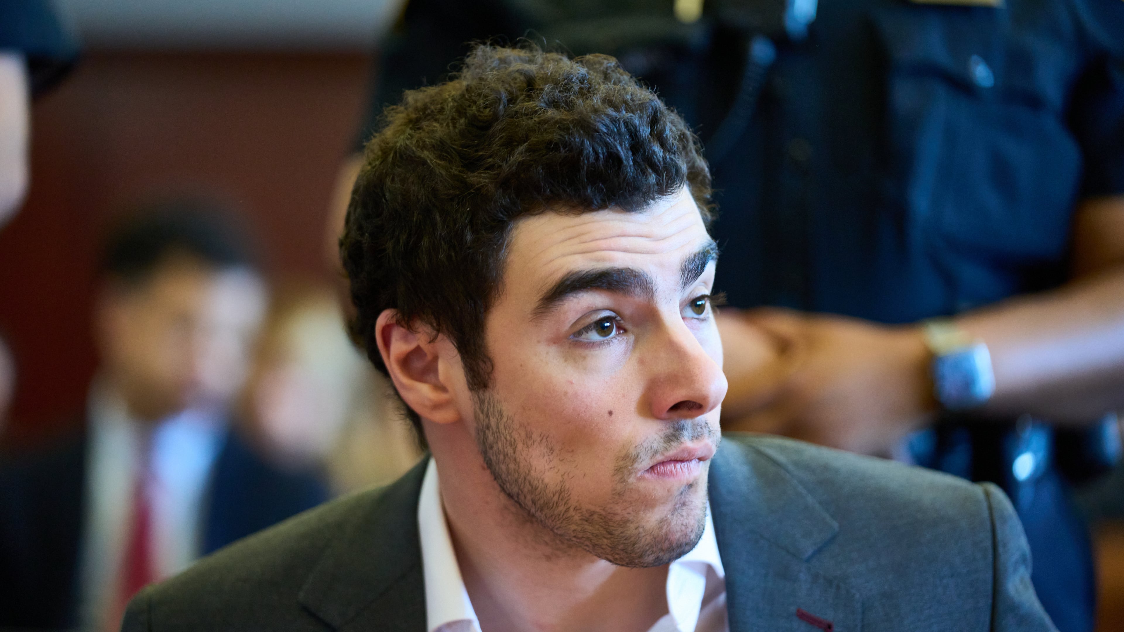 FILE - Luigi Mangione appears in Manhattan Criminal Court in New York, Dec. 16, 2025. (Curtis Means/Pool Photo via AP File)