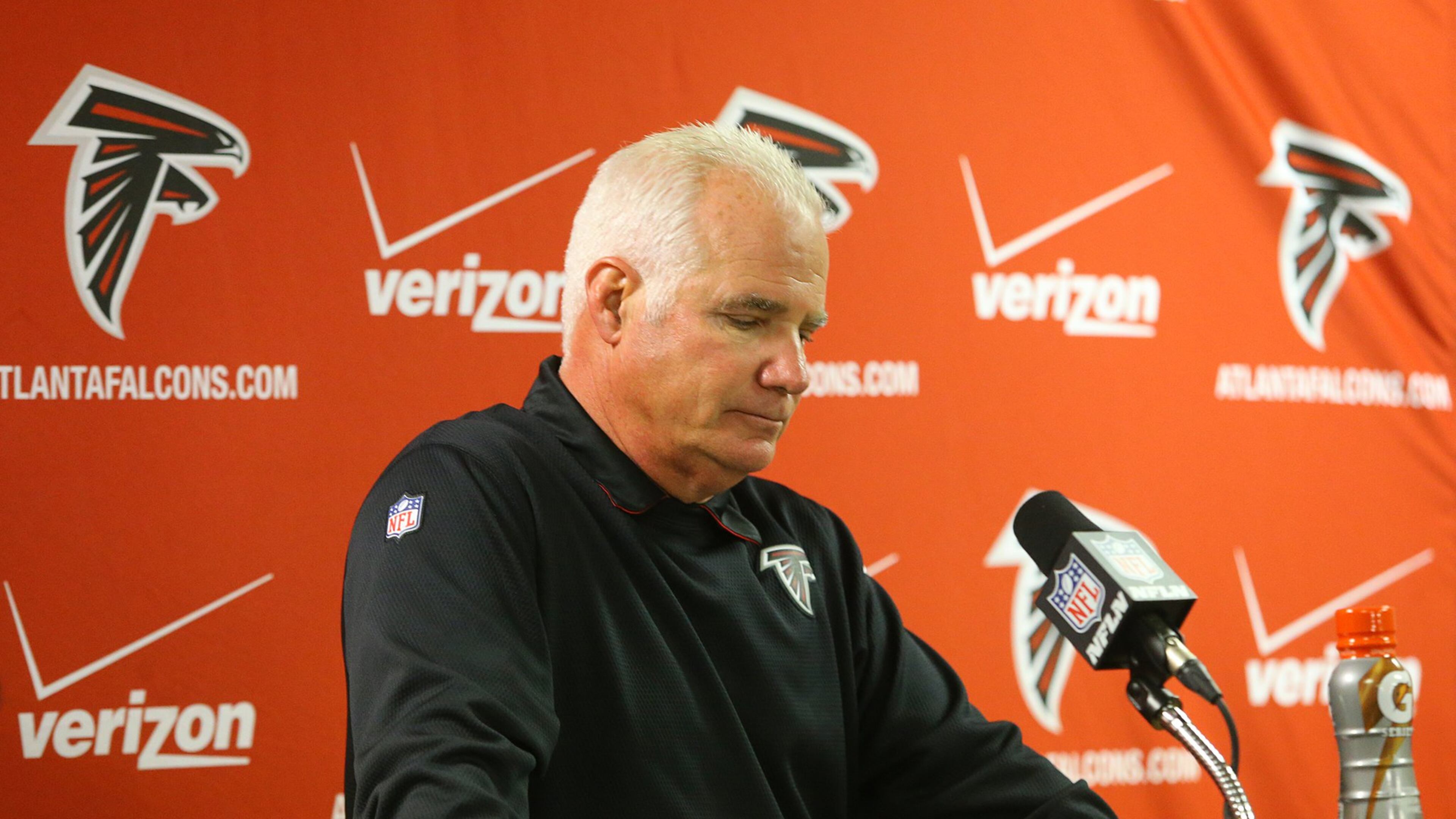 This was Mike Smith's look after too many games in the last two seasons. (Curtis Compton, AJC)